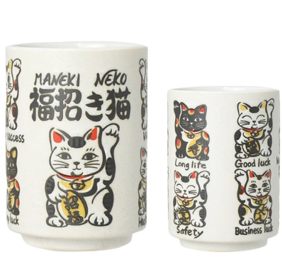 日式YAMATO陶瓷杯 (招財貓) (日本製)