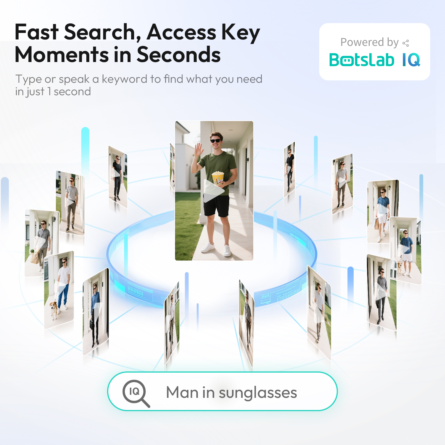 Botslab - R810SE AI智能無線視訊門鈴 2K高清全屏180°無死角