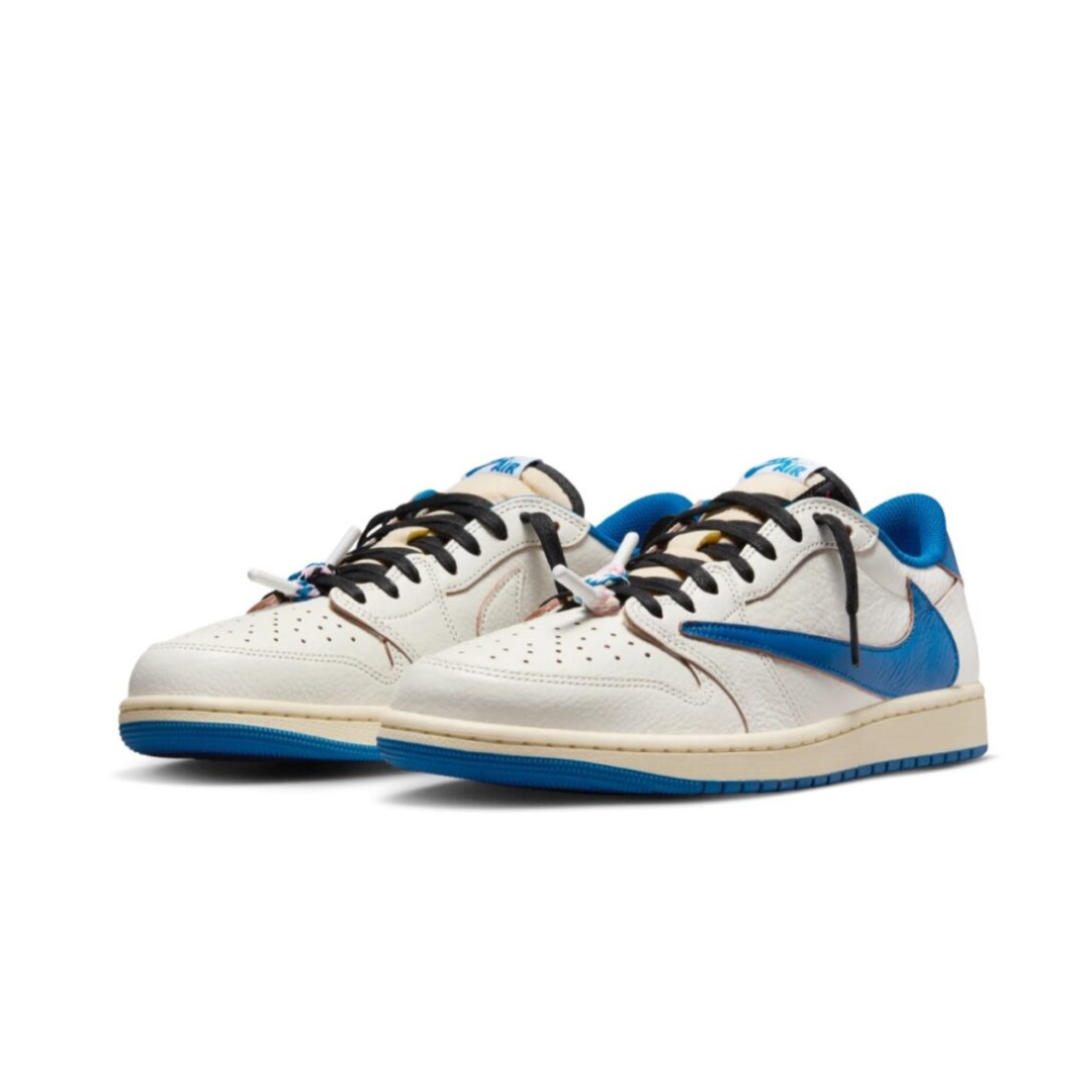 Travis Scott x Fragment Design x Jordan AJ1 Low 三方聯名 倒鉤 閃電 藤原浩 DM7866-104
