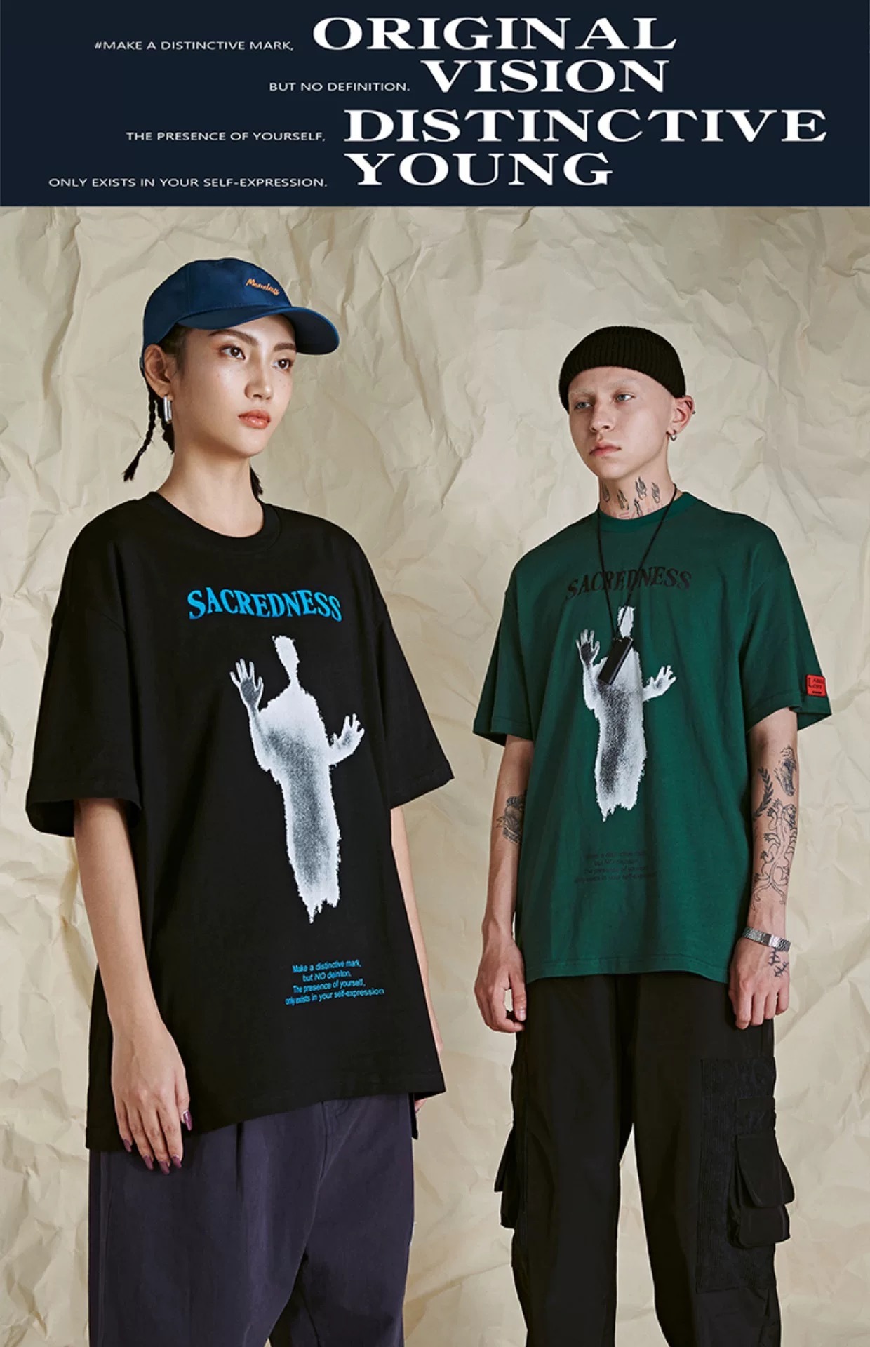 OVDY 美式 幽靈印花 短袖