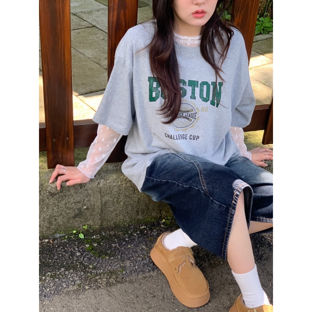 【imfine】車線劃重點 刷色牛仔七分褲 A3033