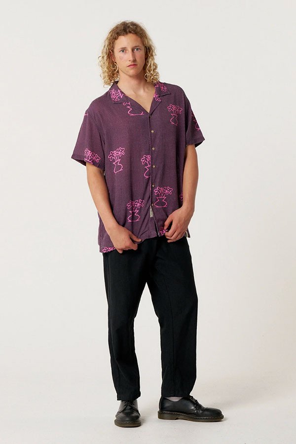 TCSS - MELLOW RESORT SHIRT 印花襯衫 (深藍 )