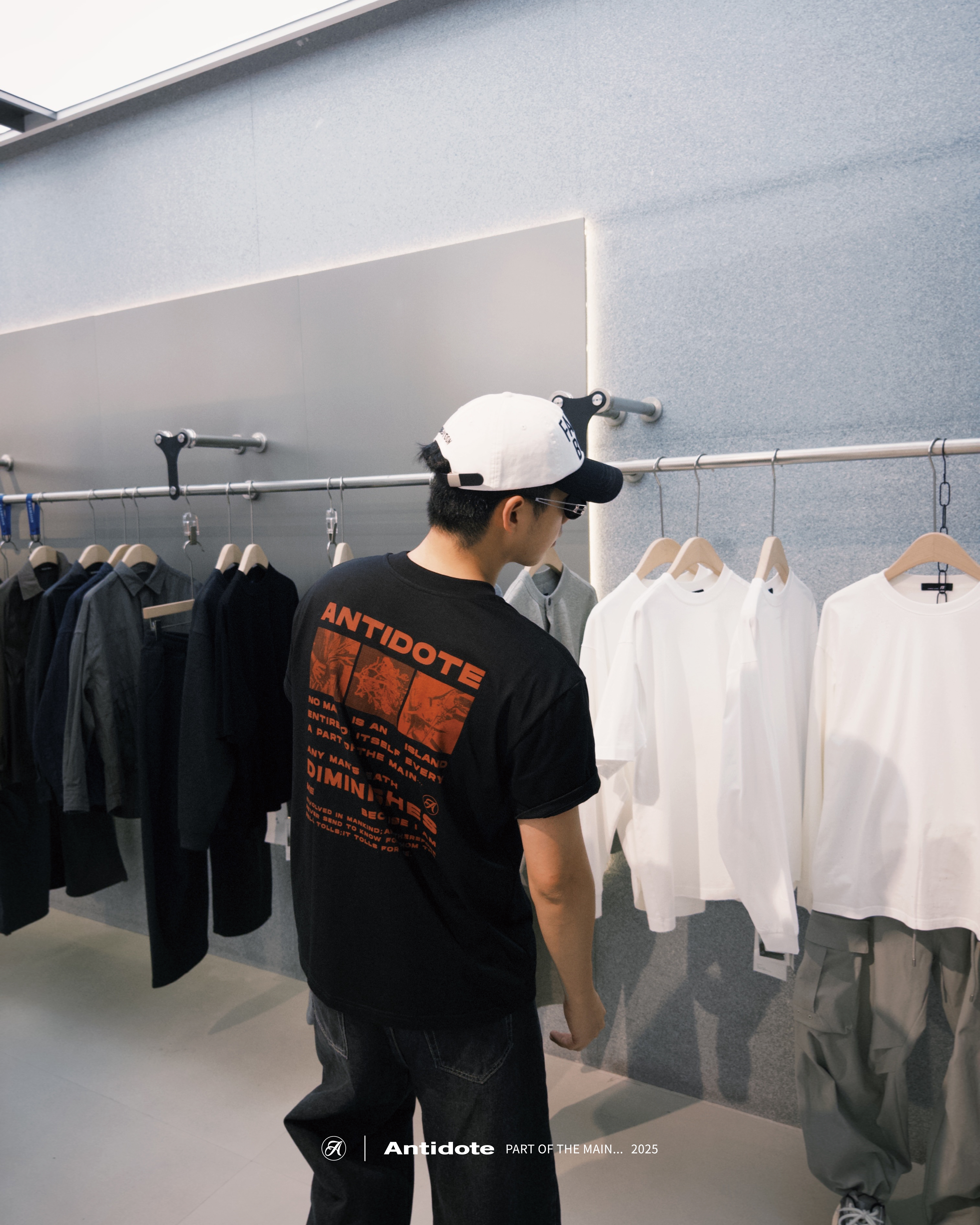 ANTIDOTE ADS-05 DIMINISHES TEXT T-SHIRT