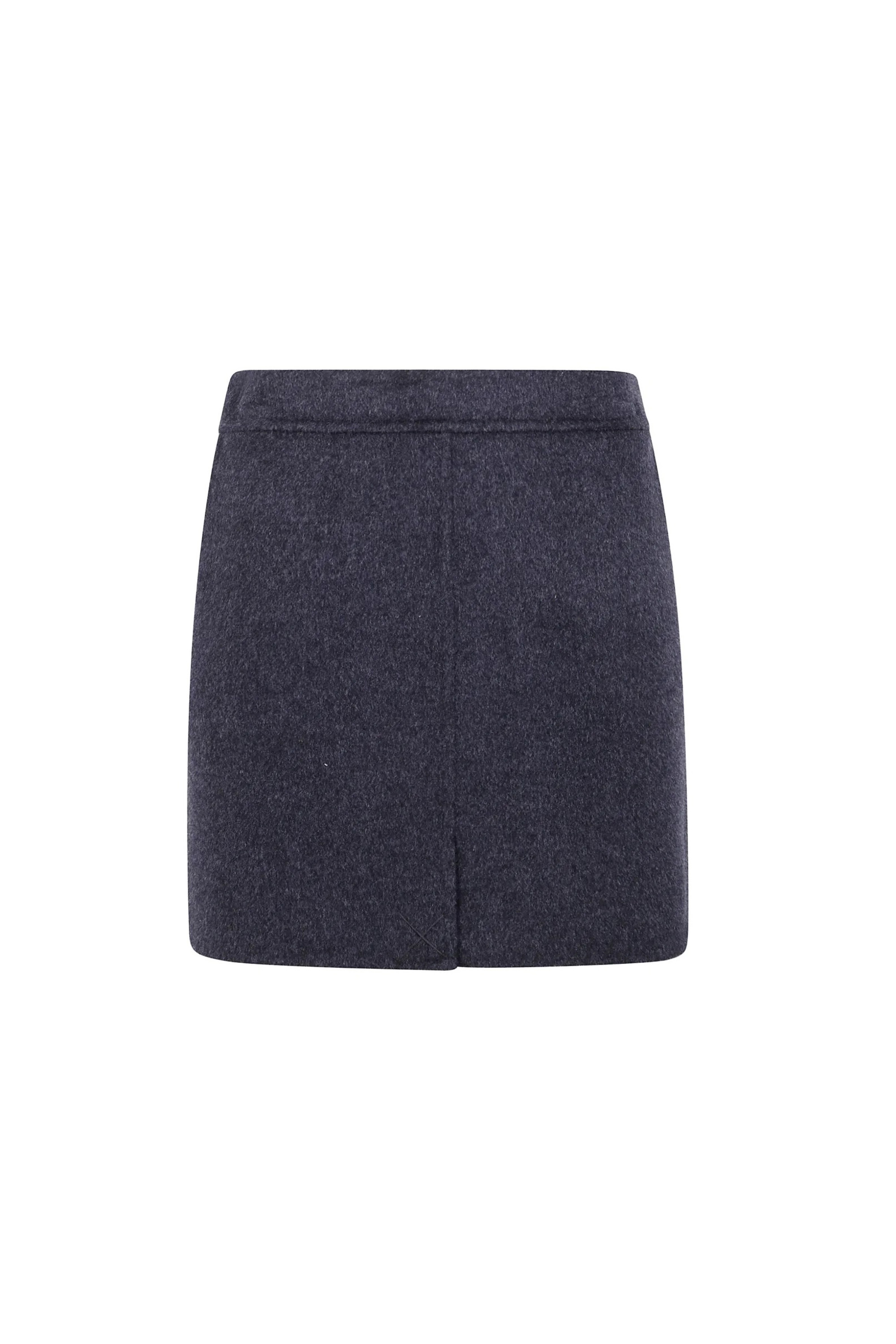 Semicouture 羊毛A字裙(深灰)
