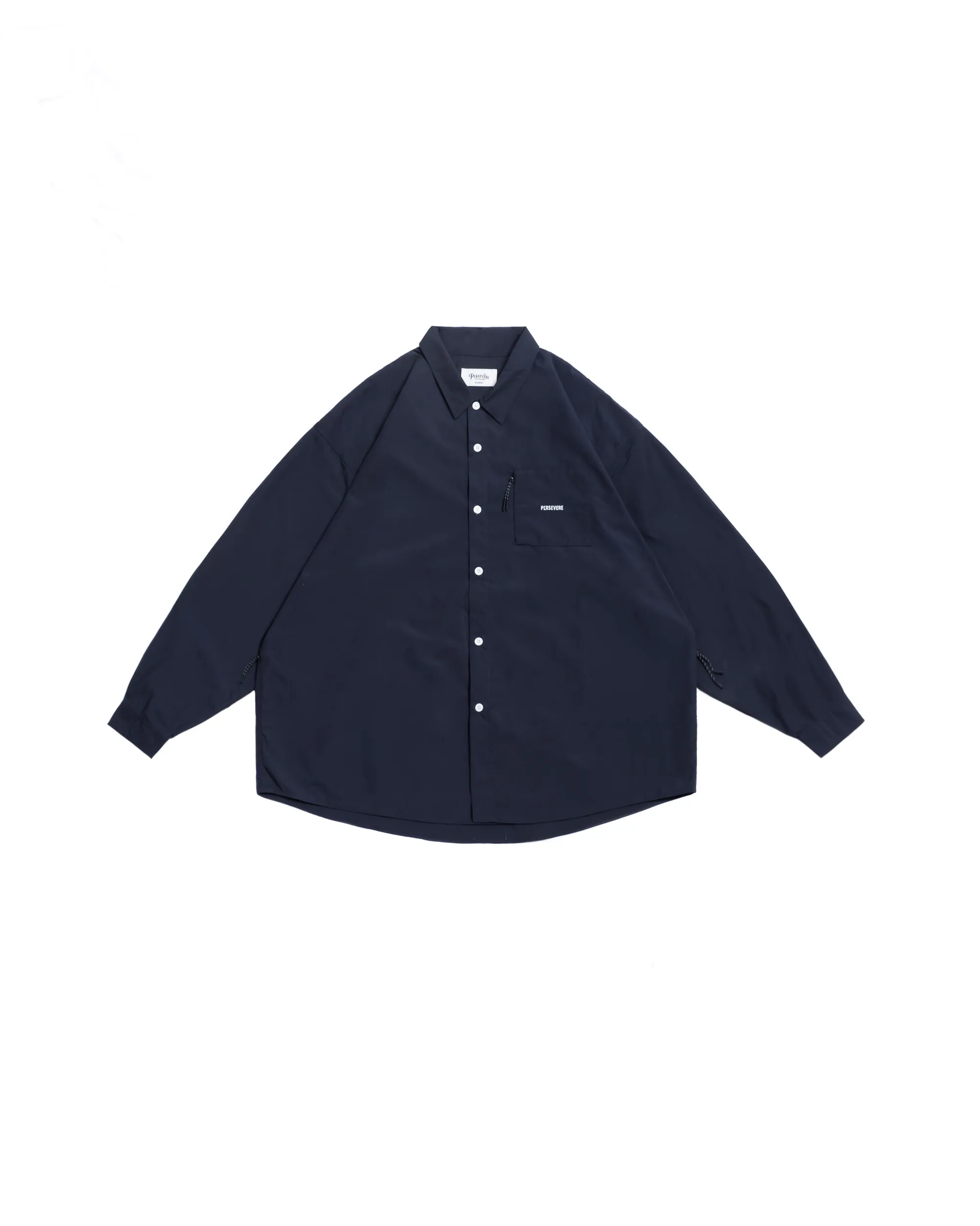 PERSEVERE RELAXED-FIT L/S SHIRT - NAVY BLACK
