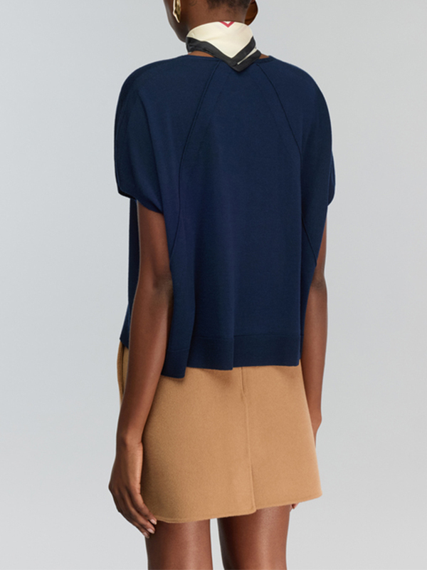 Semicouture 羊毛A字裙(駝)