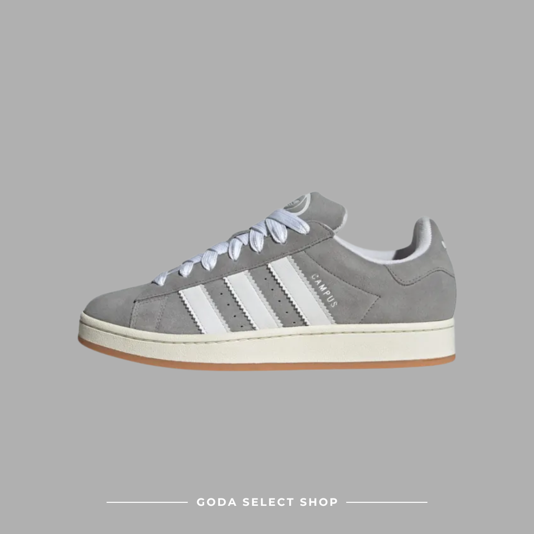 Adidas Campus 00s 灰白 麂皮 麵包鞋 經典鋸齒三線 HQ8707