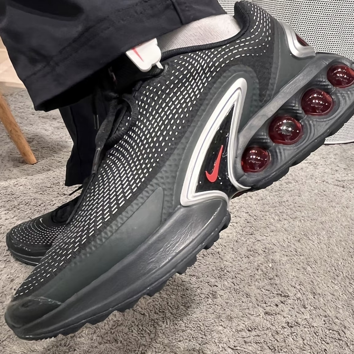 NIKE  AIR MAX DN 黑紅 氣墊 緩震 慢跑 男鞋 運動鞋  DV3337-016