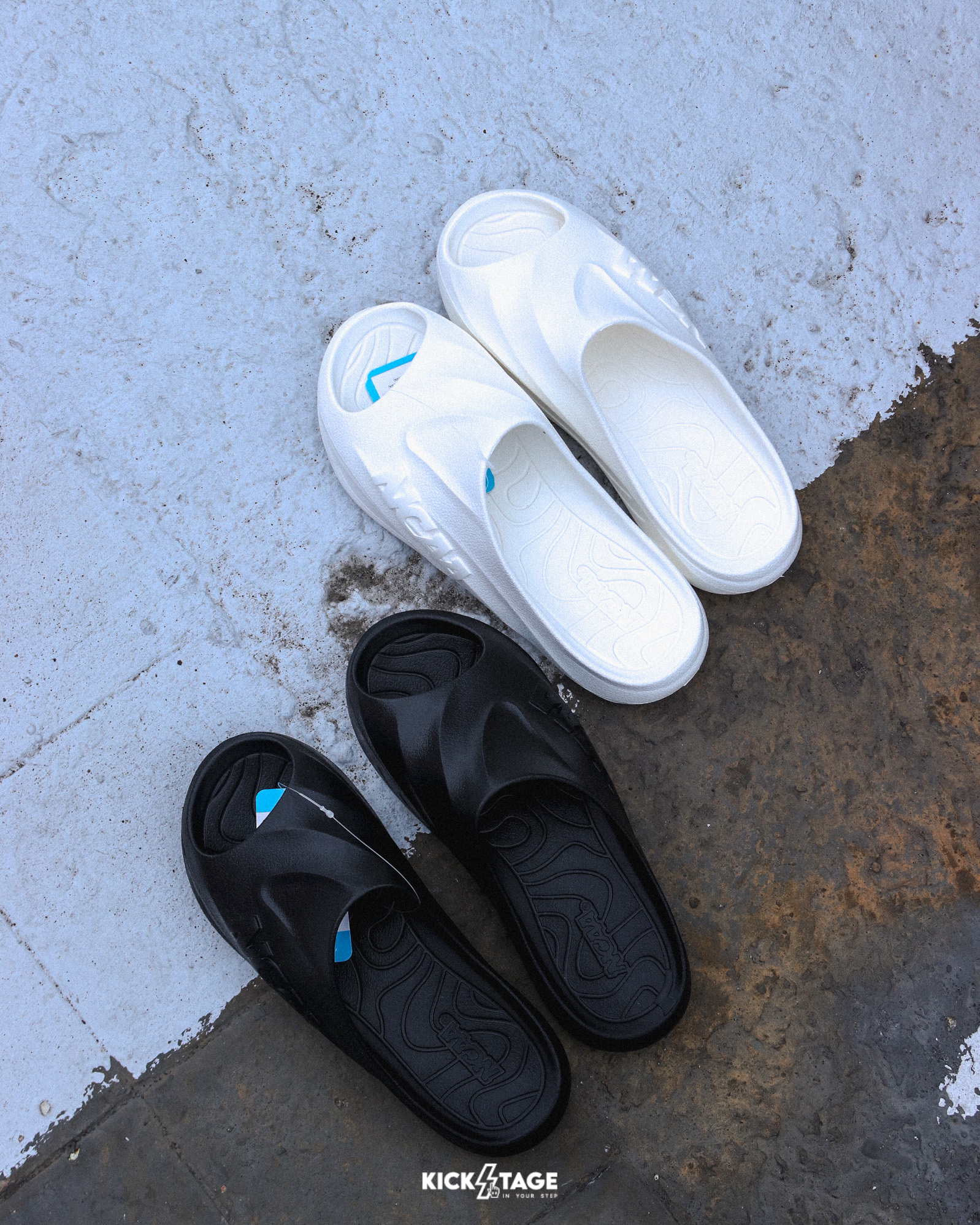 男女鞋 NCAA RECOVERY SLIPPERS 黑 白 防水 快乾 厚底 恢復拖鞋 休閒 戶外 拖鞋【74511621】