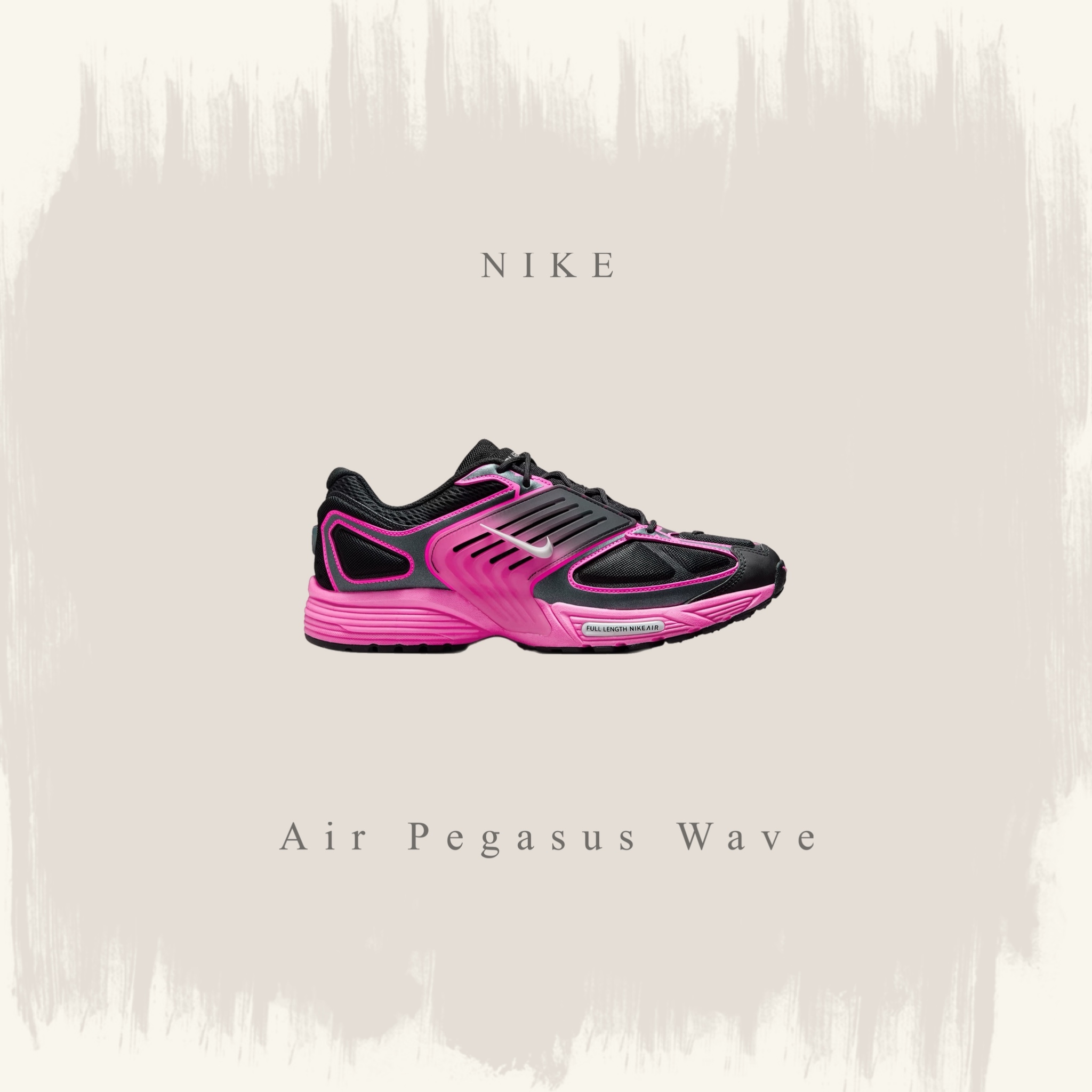 NIKE AIR PEGASUS WAVE 黑粉 漸層 網布 休閒 運動鞋 IB0612-007