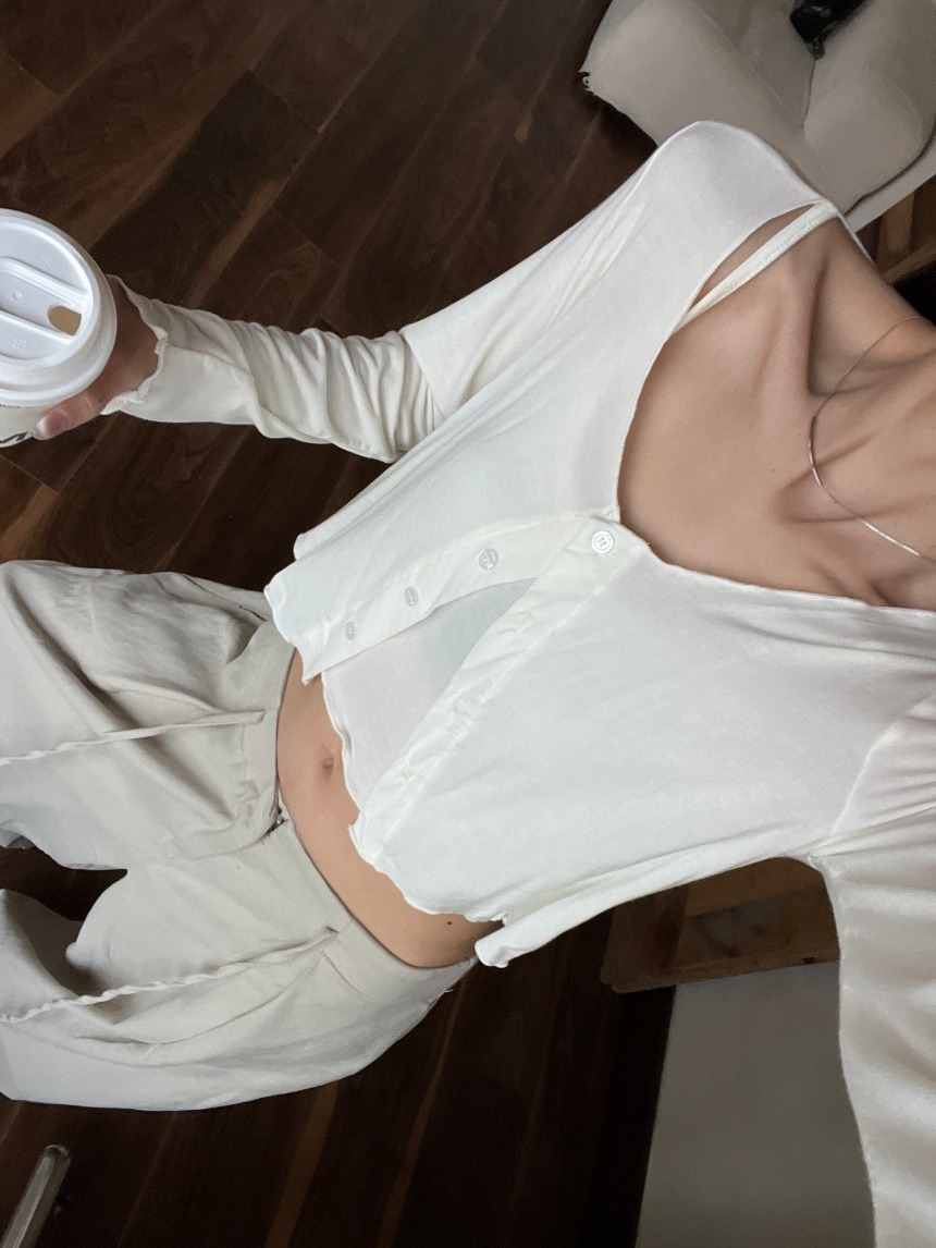 木耳邊2件式背心外罩*3色