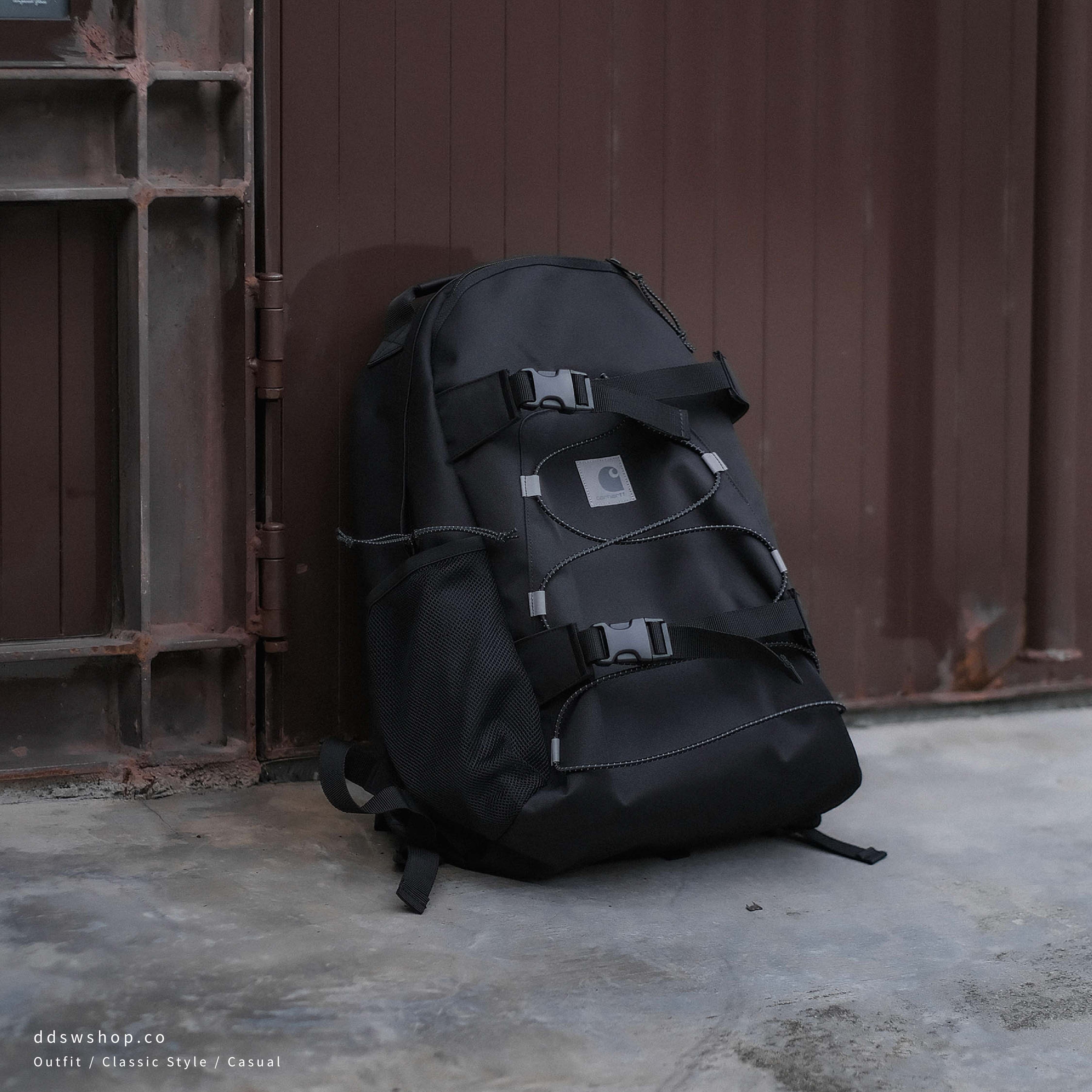 "現貨" Carhartt WIP REFLECTIVE KICKFLIP BACKPACK 反光logo 黑色後背包