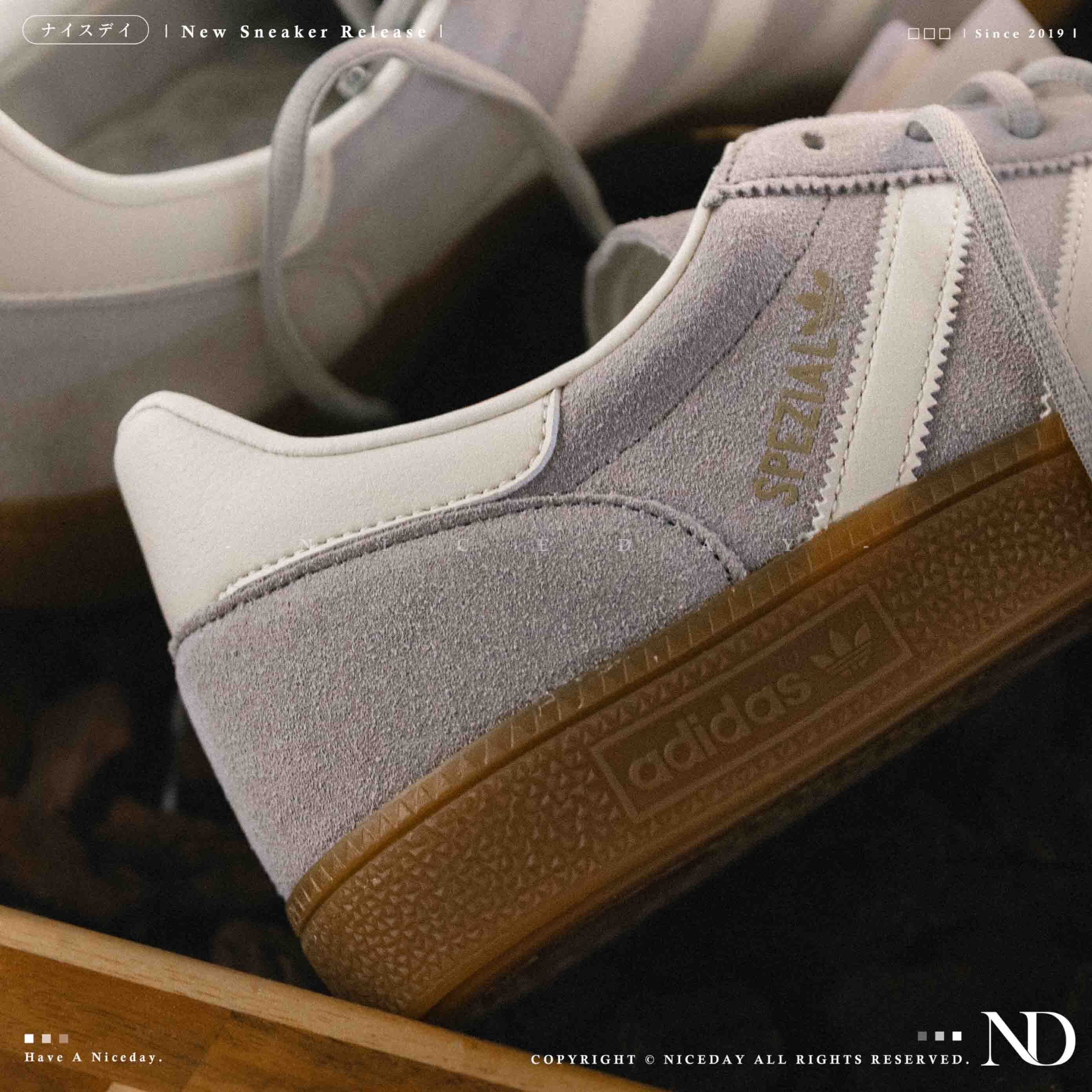 NICEDAY 代購 ADIDAS HANDBALL SPEZIAL 雲霧灰 灰色 藍灰 復古 麂皮 德訓鞋 IF7086