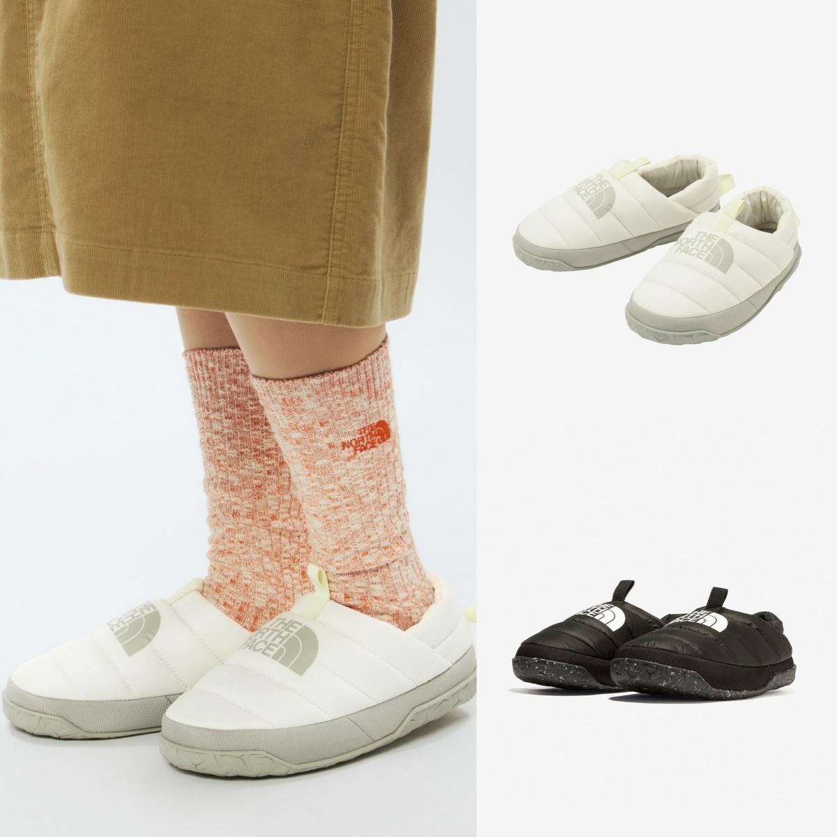 預購┃日本 女鞋 THE NORTH FACE W Nuptse Down Mule 室外 室內 羽絨 穆勒鞋