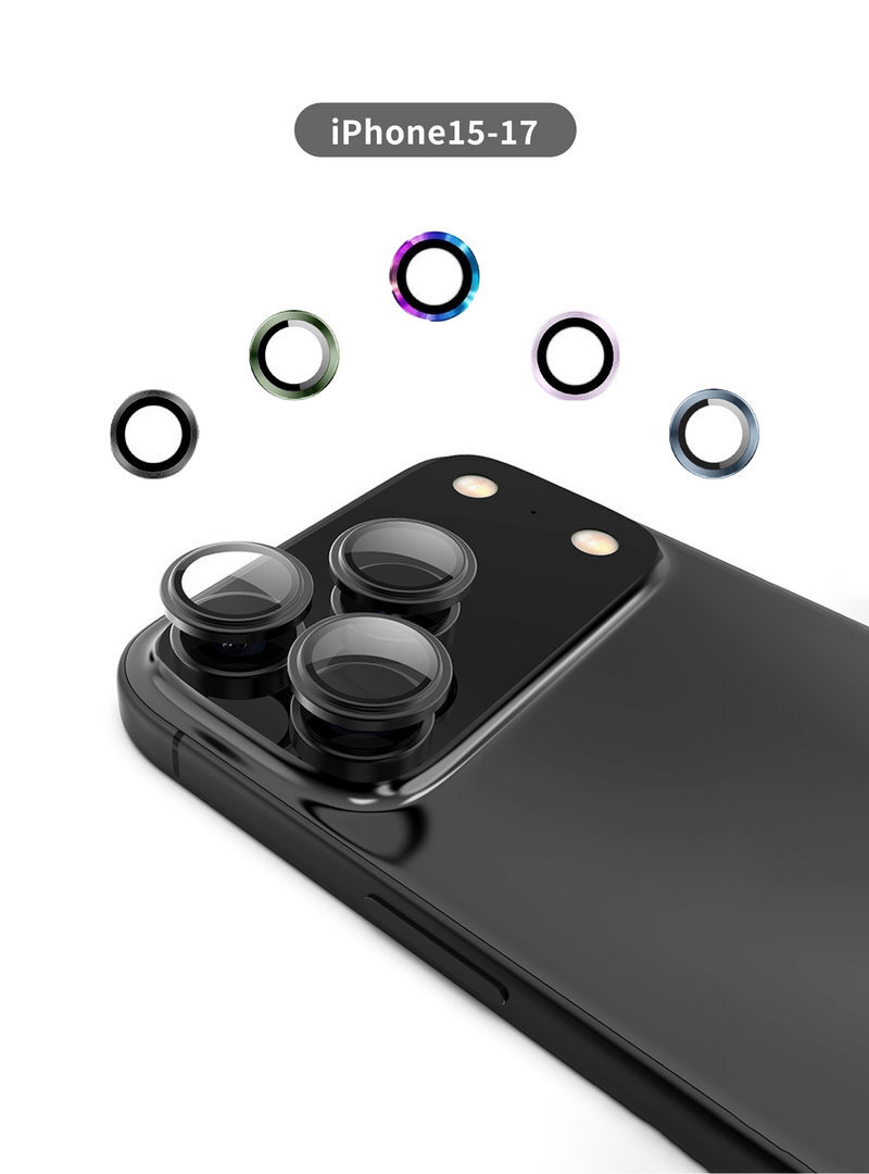 快速定位PVD鈦合金秒貼鏡頭貼 iphone17 / 16 /15 系列
