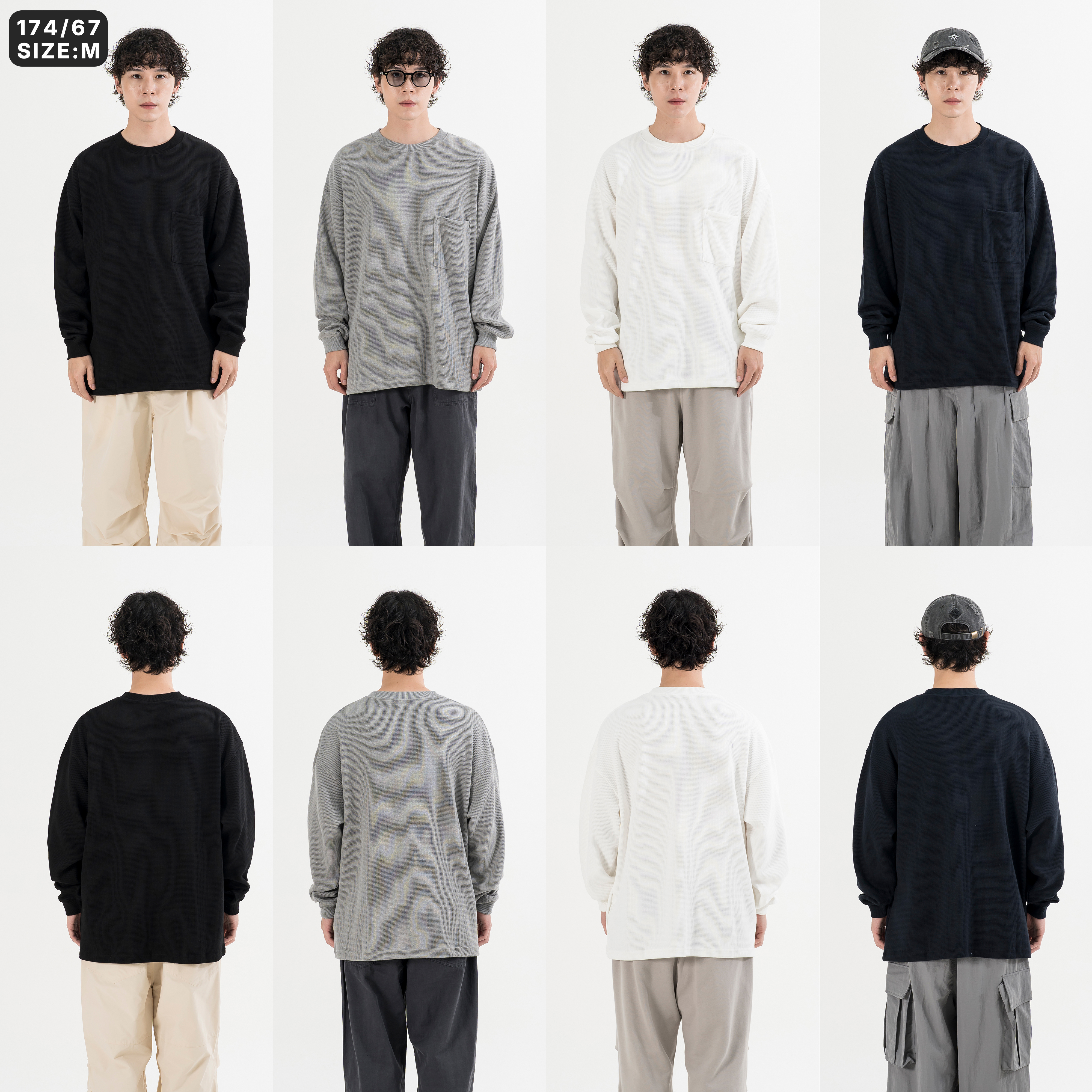 Waffle Pocket LS Tee 華夫格 口袋長袖Tee [PTR-053]