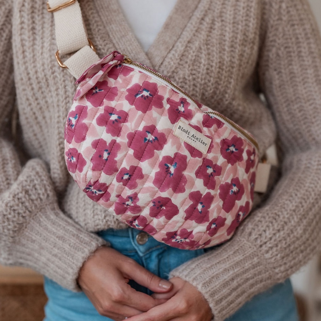 波絲大麗花粉紅 | 單肩包