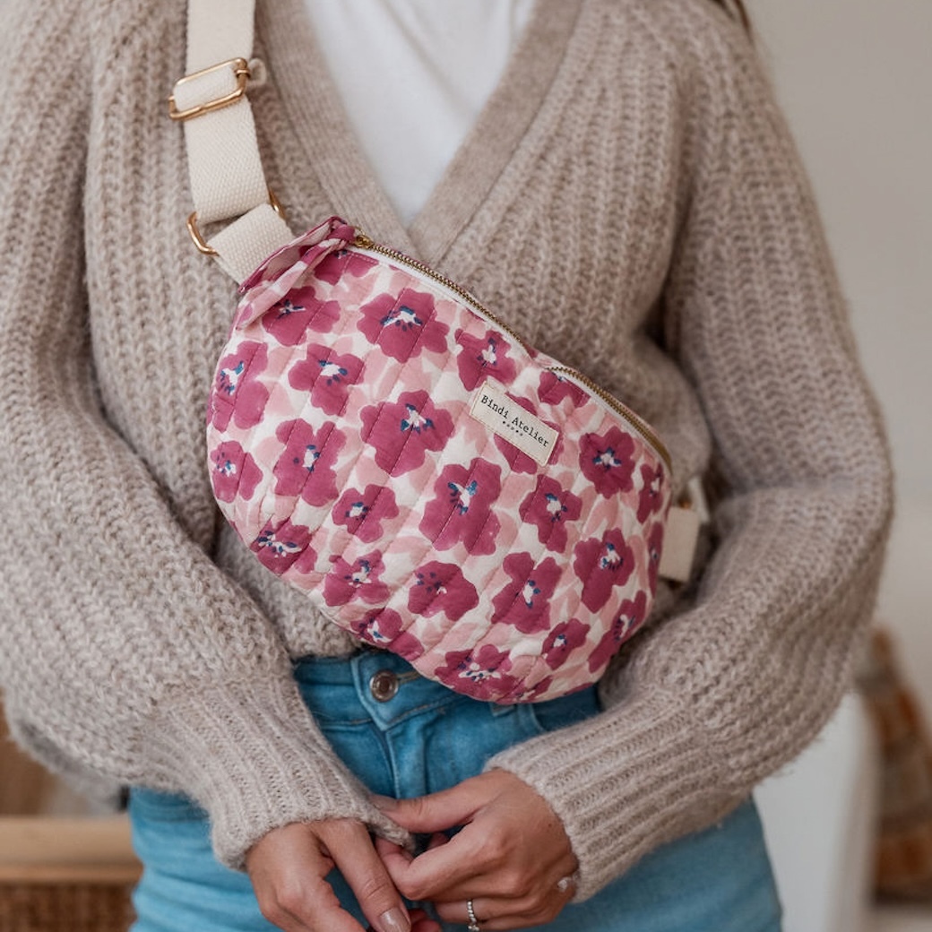 波絲大麗花粉紅 | 單肩包