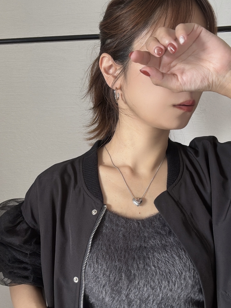 silver heart necklace