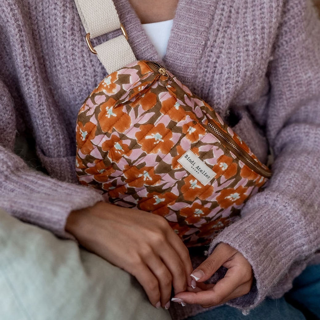 波絲甜肉桂橘棕 | 單肩包