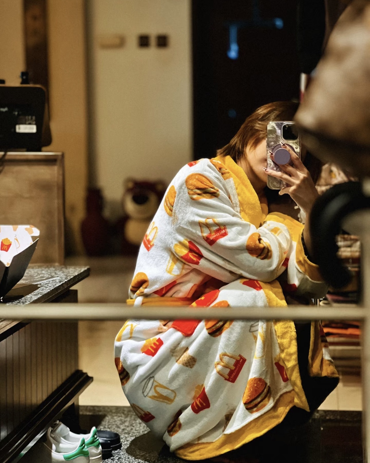 #現貨 麥當勞X黑神話悟空 巨大漢堡外盒 浴袍