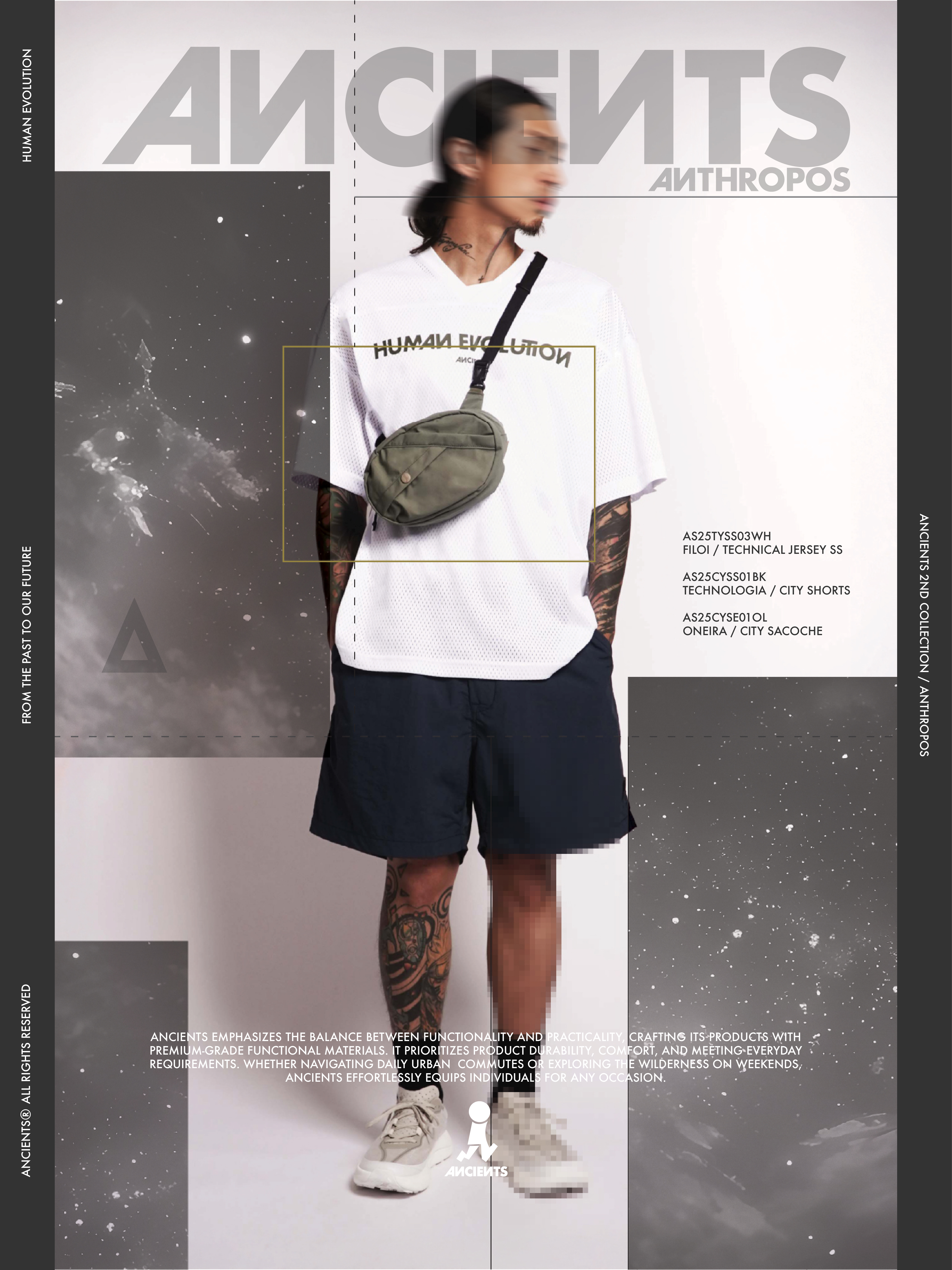 ANCIENTS ONEIRA / CITY SACOCHE AS25CYSE01 OLIVE