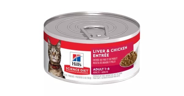 Hill's 成貓 雞加肝味罐頭5.5oz