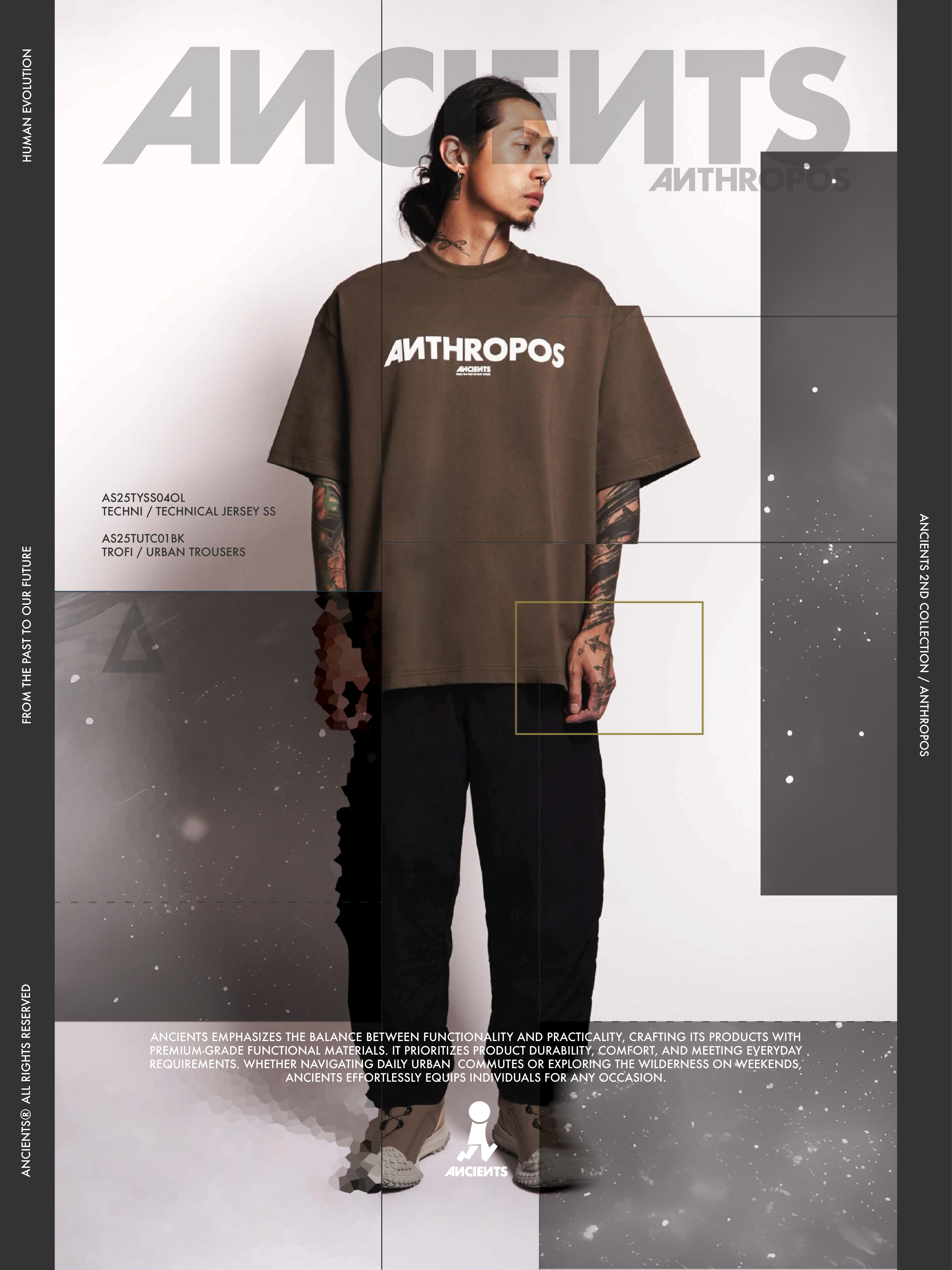 ANCIENTS TROFI / URBAN TROUSERS AS25TUTC01 BLACK