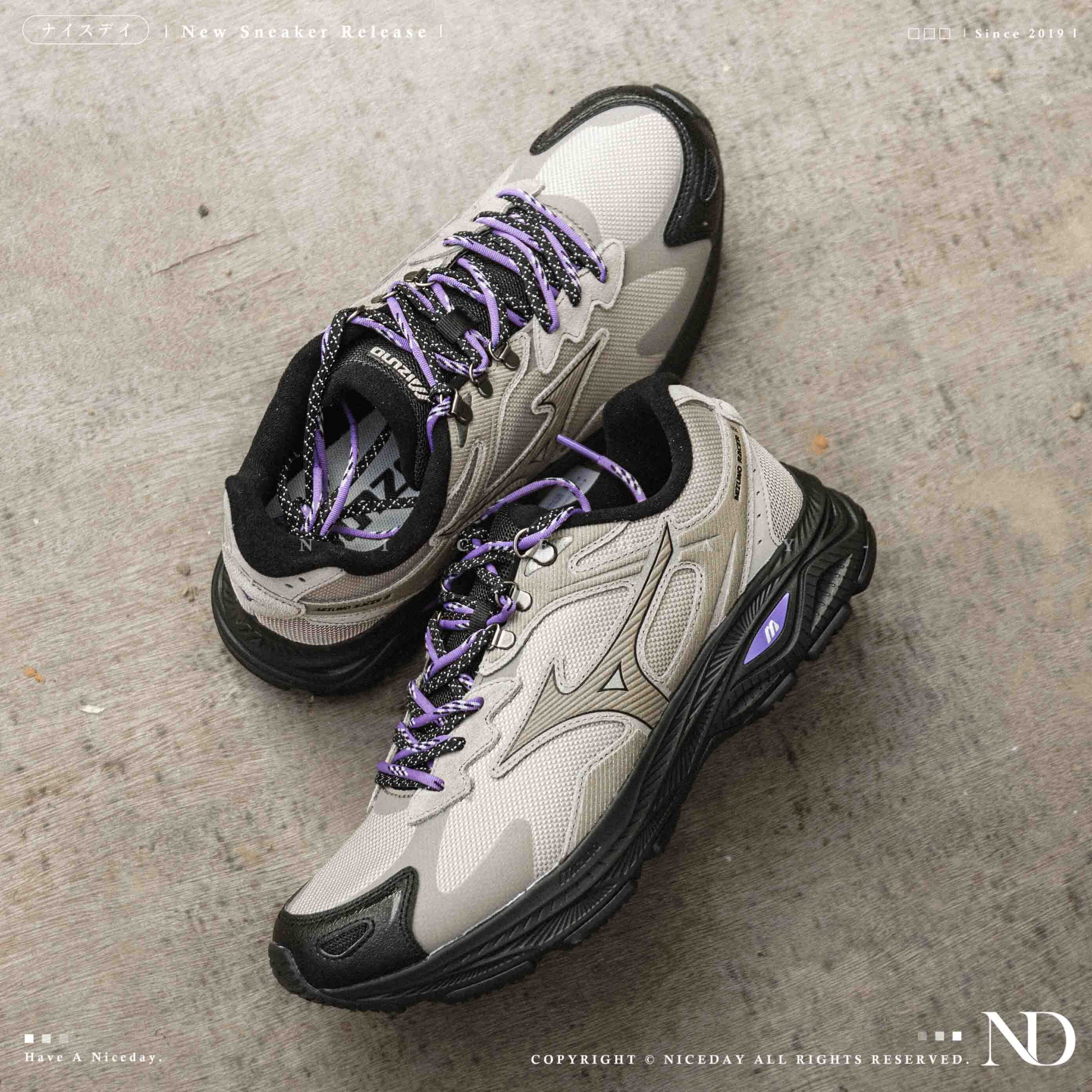 NICEDAY 代購 MIZUNO RACER S 卡其 棕色 軍綠 紫 登山 機能 美津濃 中性 鞋款 D1GH263502