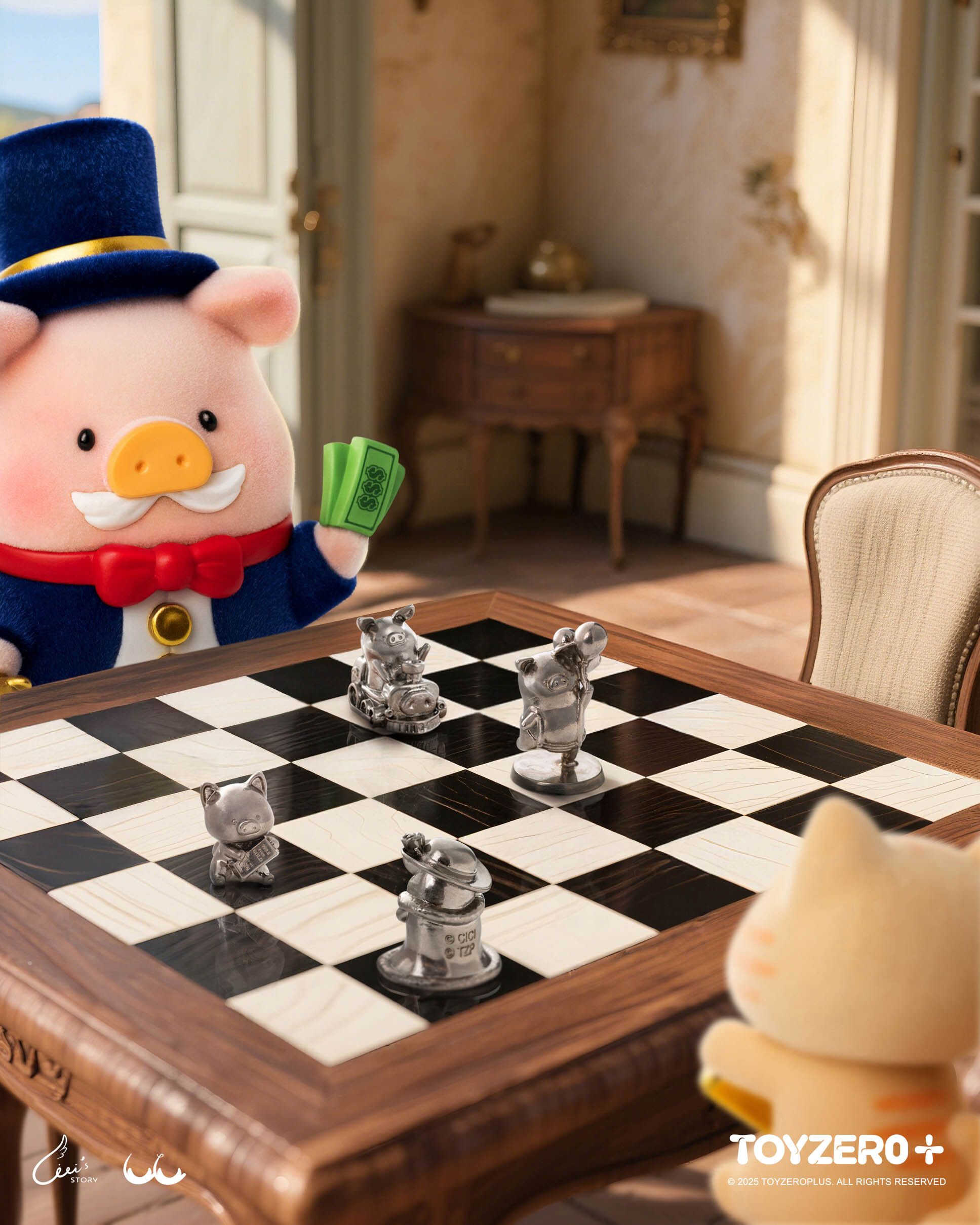 罐頭豬LuLu - 富豬行動棋子套組