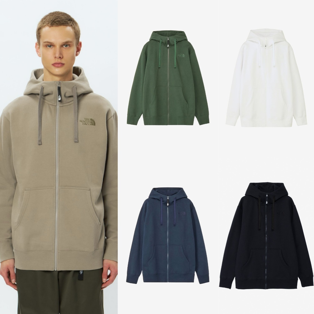 預購┃男版 日本 THE NORTH FACE Rearview Full Zip Hoodie 刺繡 連帽 外套