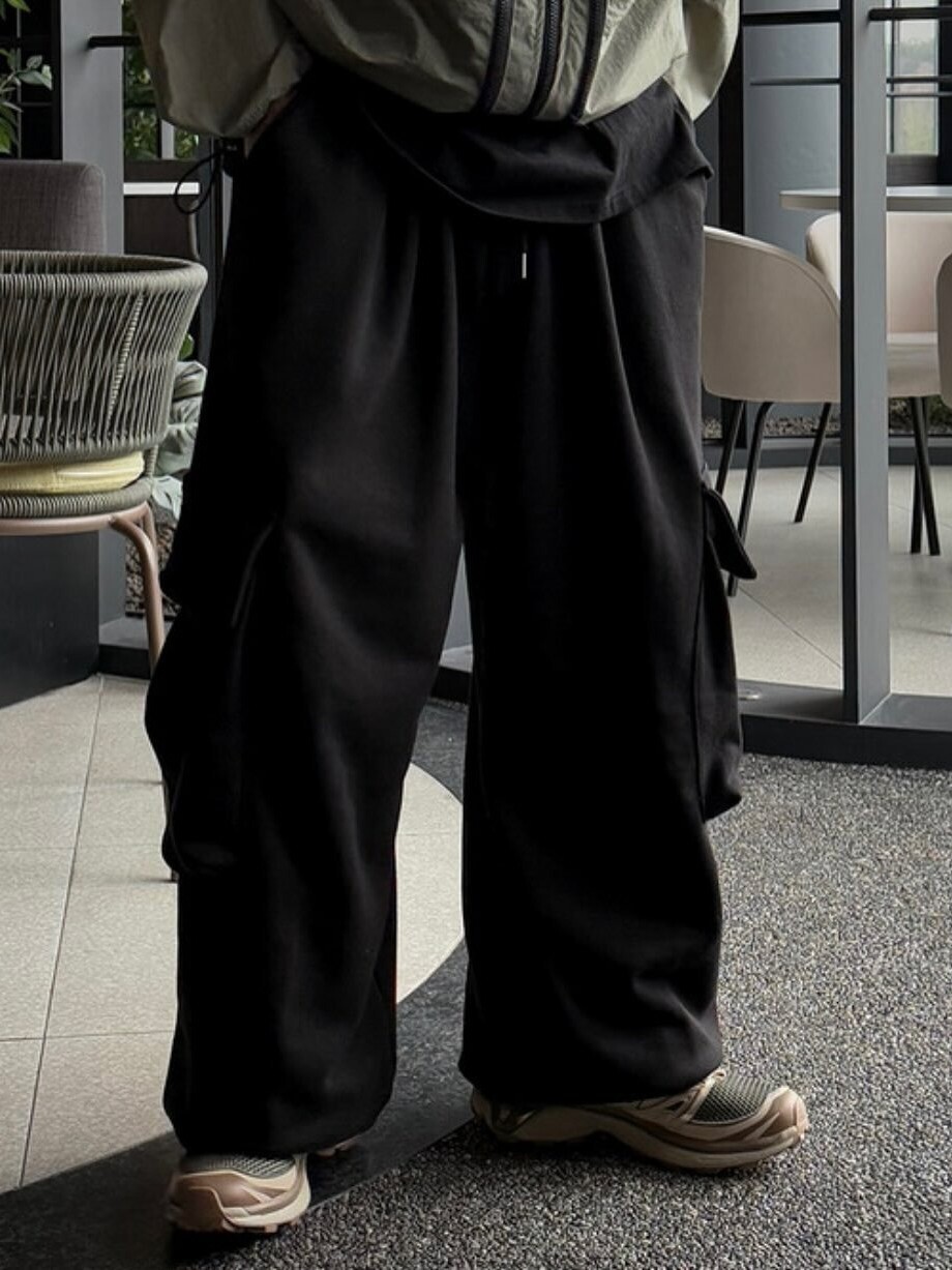 寬鬆工裝運動褲