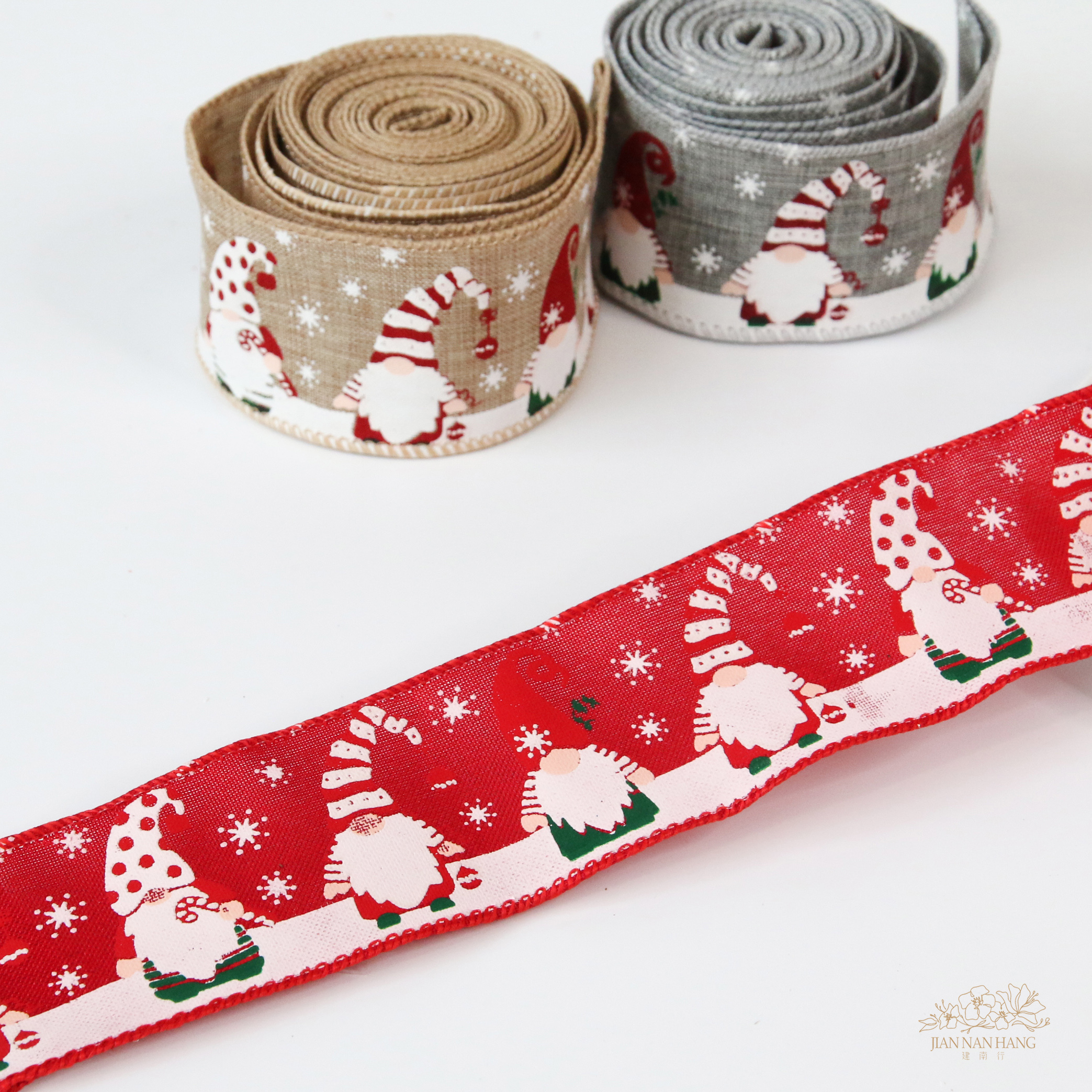 包裝 聖誕老人緞帶 3色