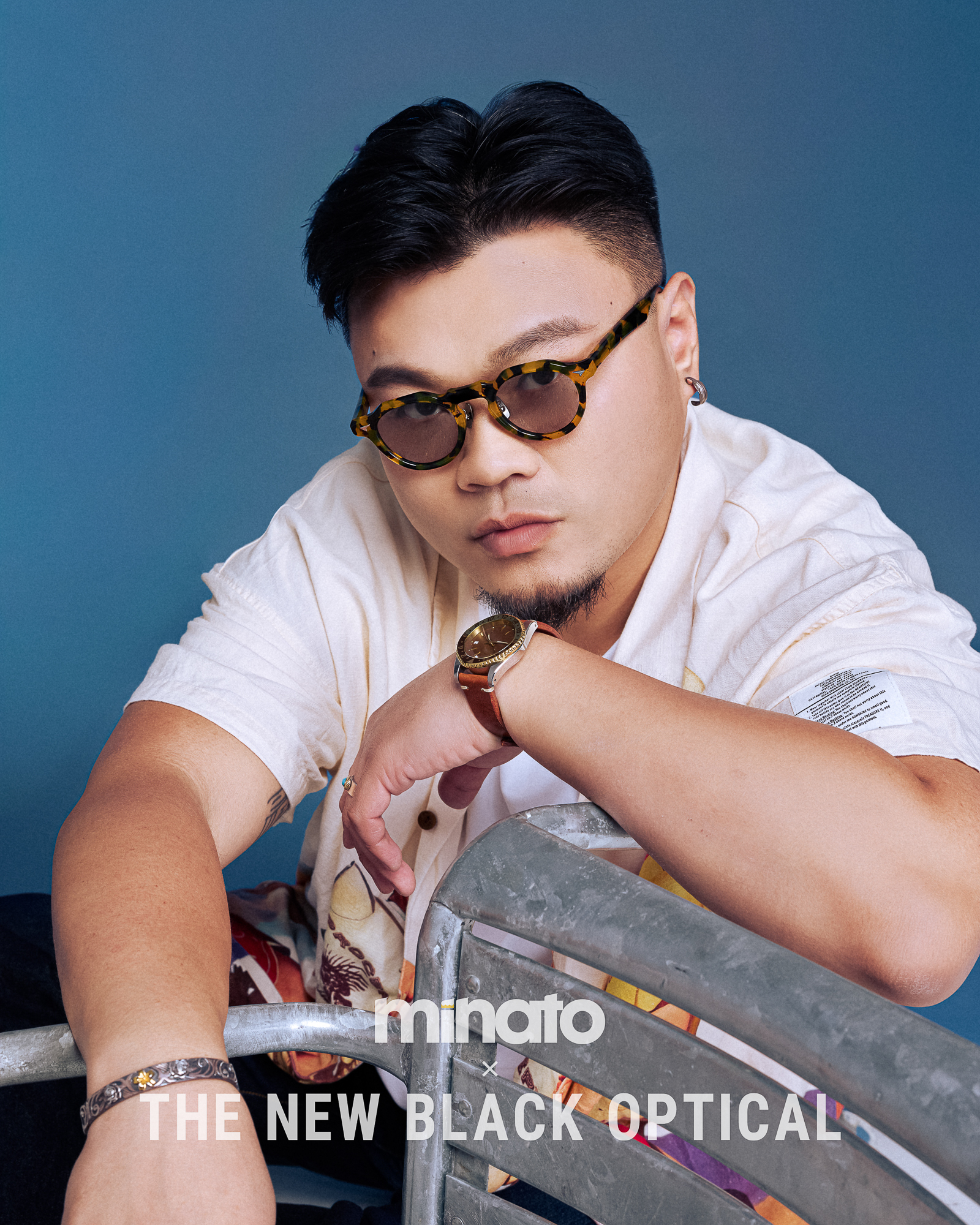 Minato TV Yan San 配戴住 品川義則 X Minato X The New Black Optical 「Y1 」