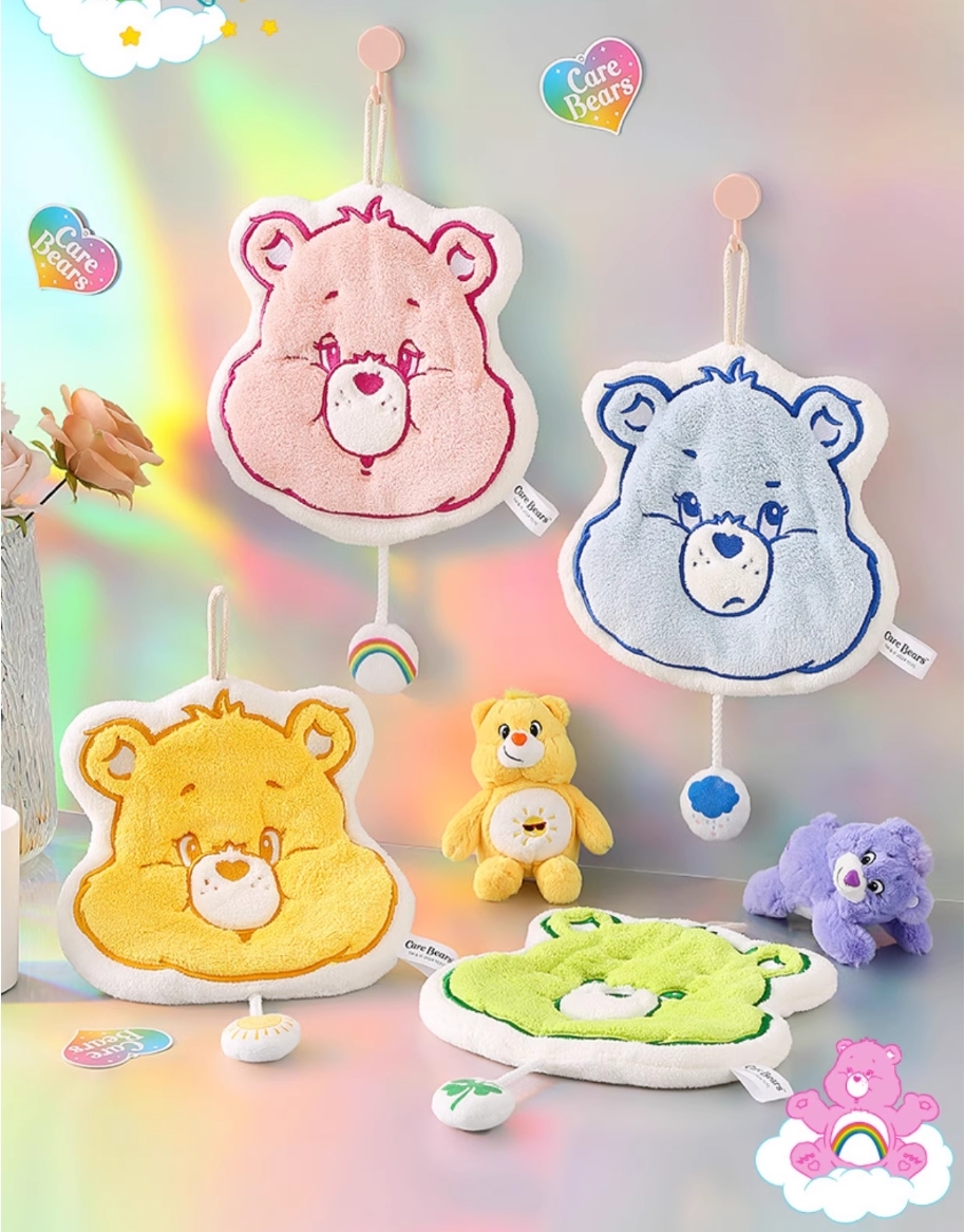 【Care Bears】 珊瑚絨造型擦手巾