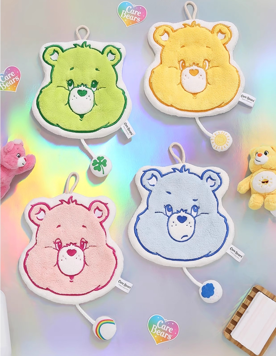 【Care Bears】 珊瑚絨造型擦手巾