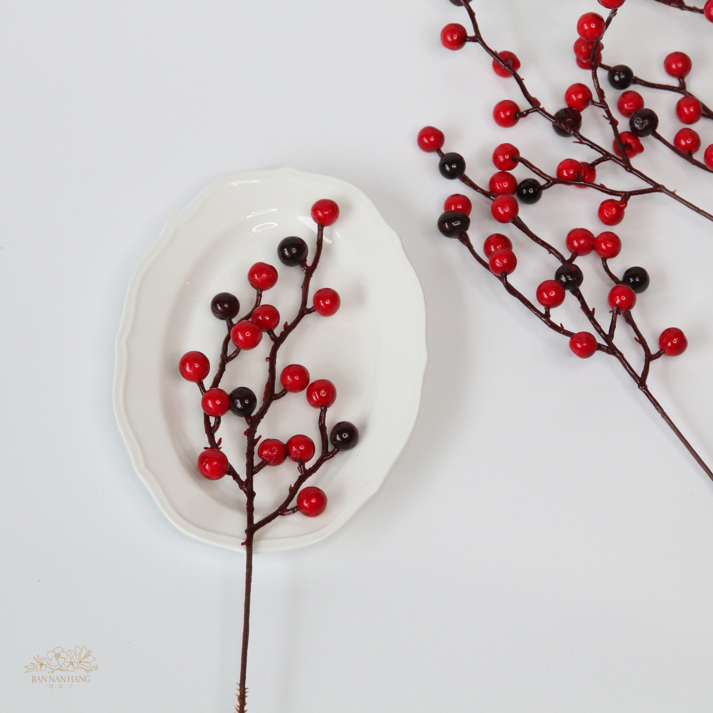 人造果 紅果花插