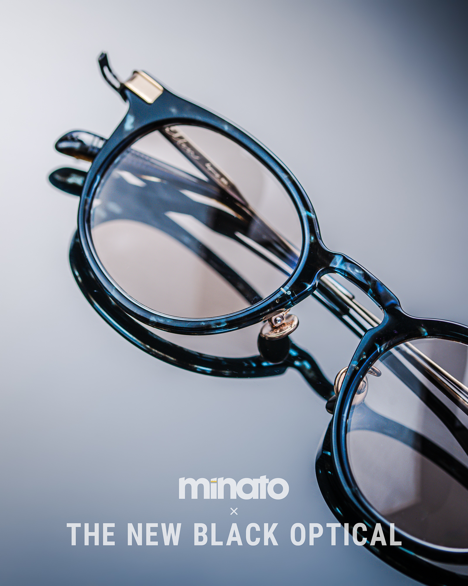 Filton X Minato X The New Black Optical 「A1 」-藍石層玳瑁色Blue marble