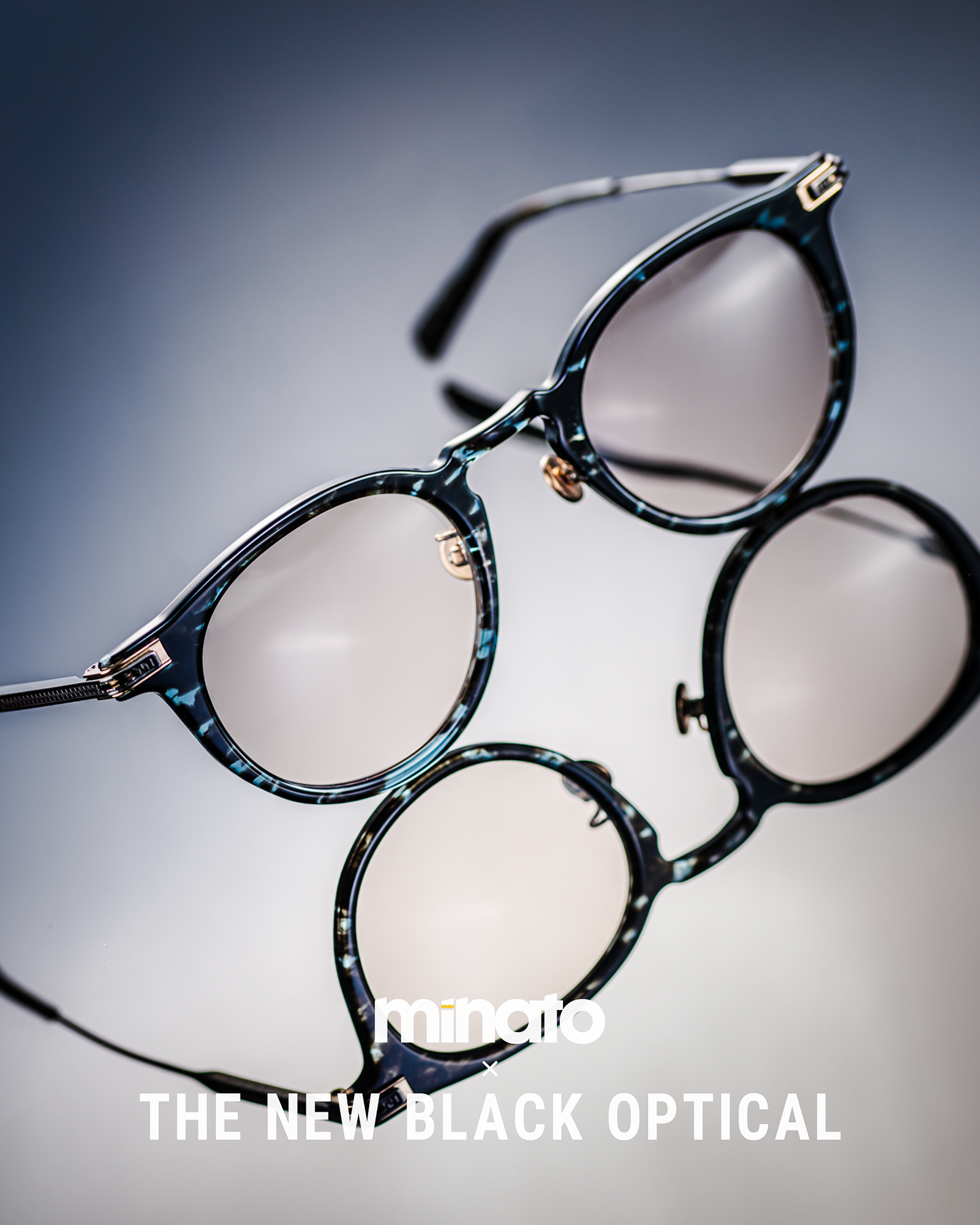 Filton X Minato X The New Black Optical 「A1 」-藍石層玳瑁色Blue marble