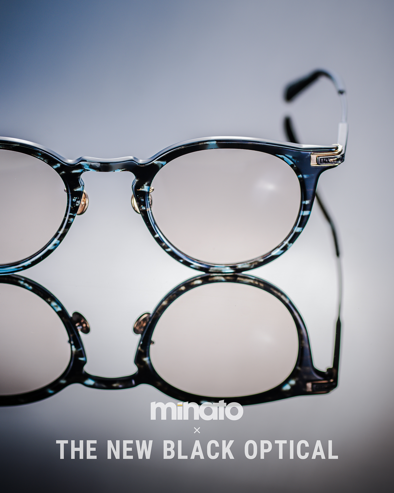Filton X Minato X The New Black Optical 「A1 」-藍石層玳瑁色Blue marble