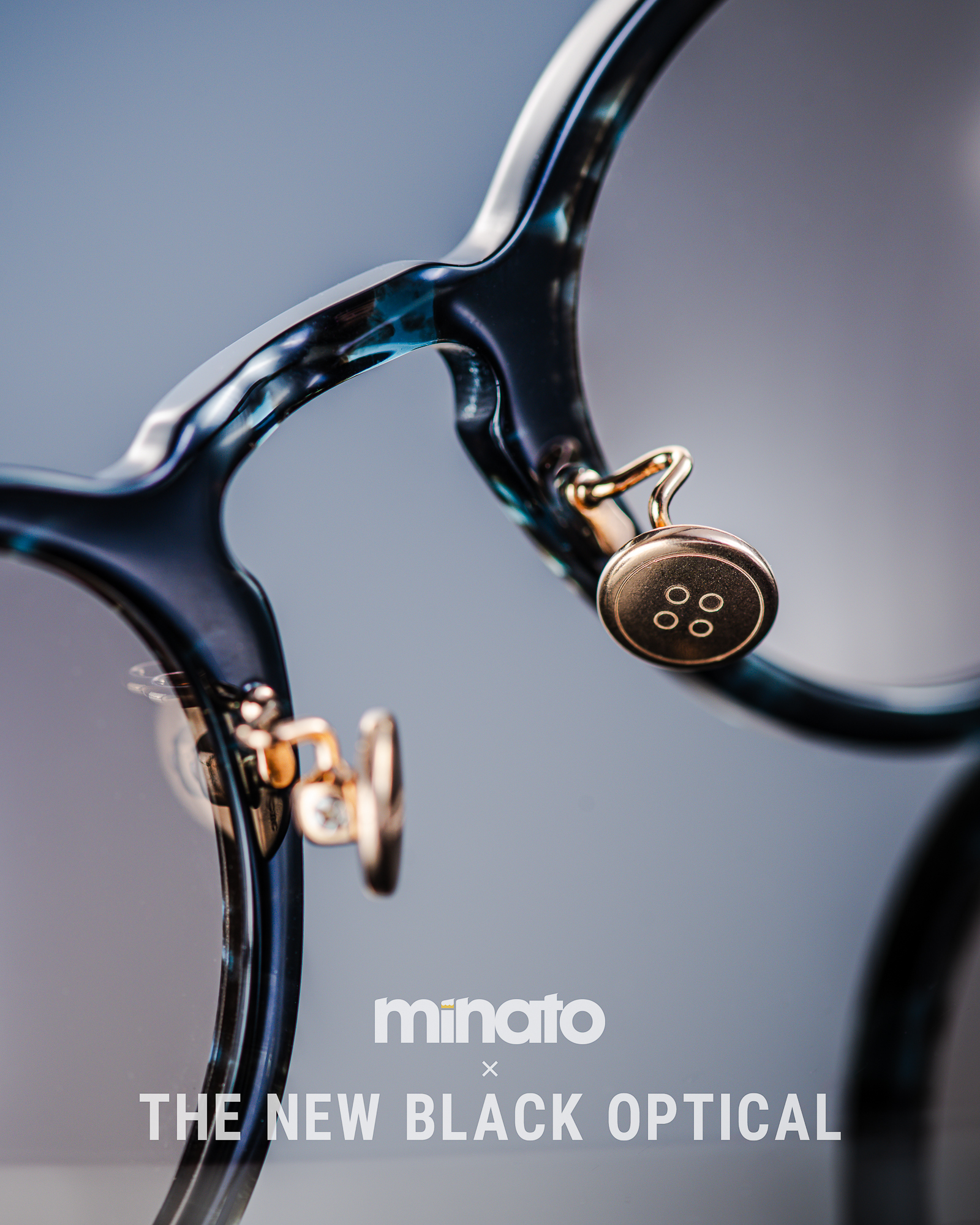 Filton X Minato X The New Black Optical 「A1 」-藍石層玳瑁色Blue marble