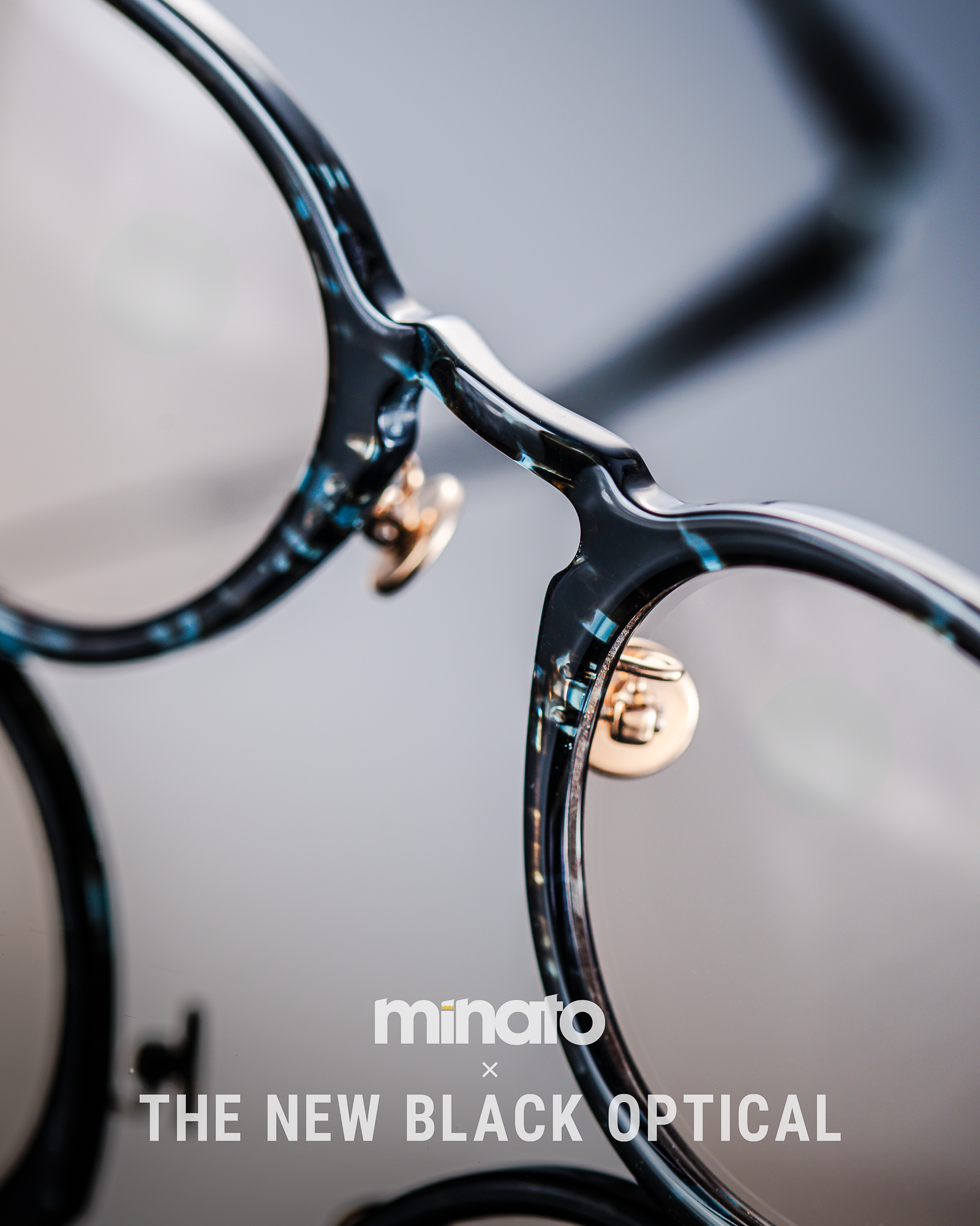 Filton X Minato X The New Black Optical 「A1 」-藍石層玳瑁色Blue marble
