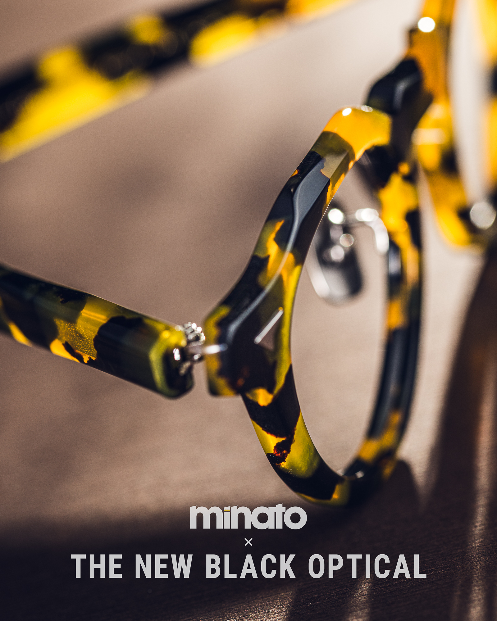 品川義則 X Minato X the new black optical Y1 Tokyo Tortise 東京玳瑁色