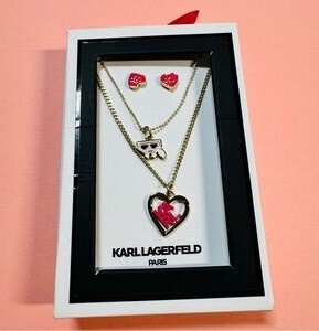 [S] KARL LAGERFELD JG230013 KARL HEART GIFT SET,PINK/GOLD, 8720744405108 (SKL614)