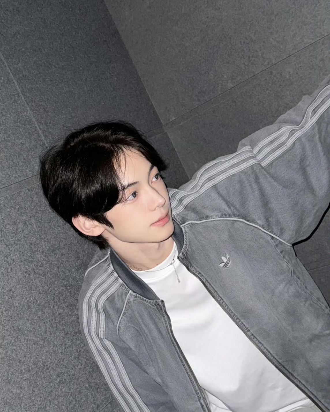 Adidas Adicolor SST Denim TP 水洗 做舊 丹寧 外套 長褲 灰