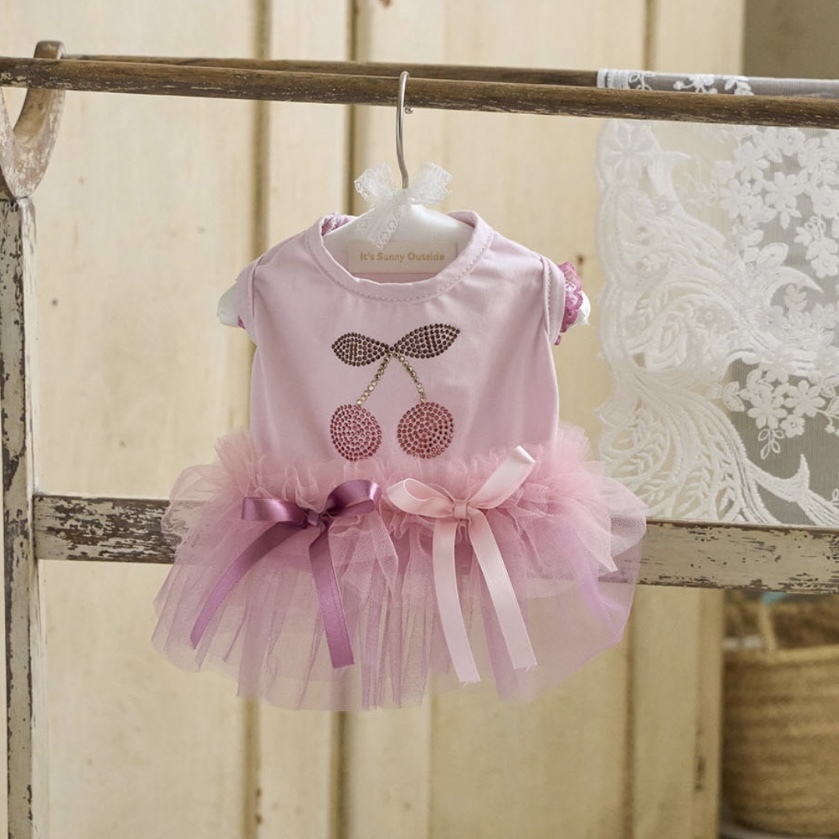 閃耀櫻桃薄紗舞裙 -紫粉紅 Twinkle Cherry Tutu-It’s sunny outside