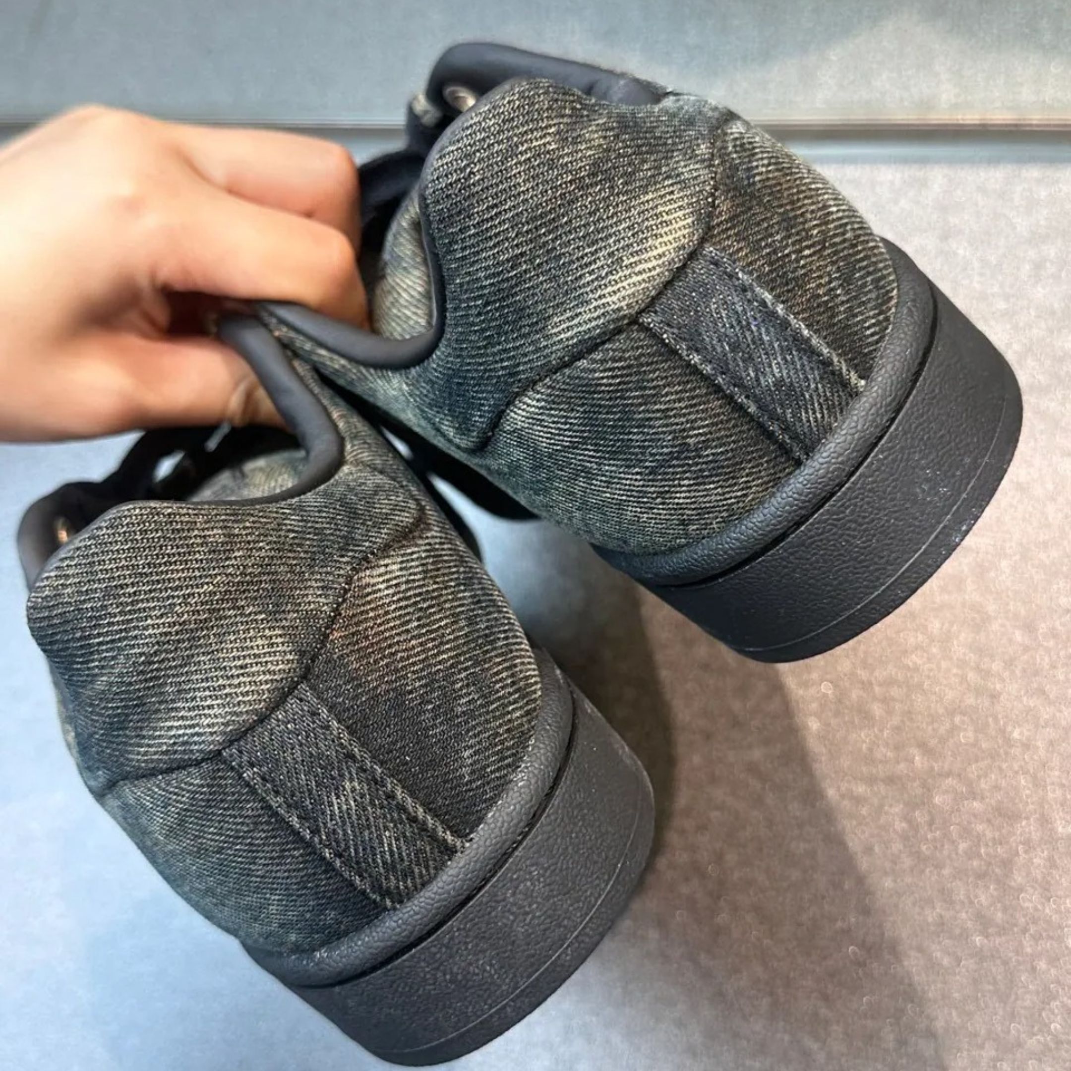 NICEDAY 代購 ADIDAS SUPERSTAR 82 貝殼頭 愛迪達 三葉草 牛仔 丹寧黑 刷舊 水洗 男女鞋 JQ3240