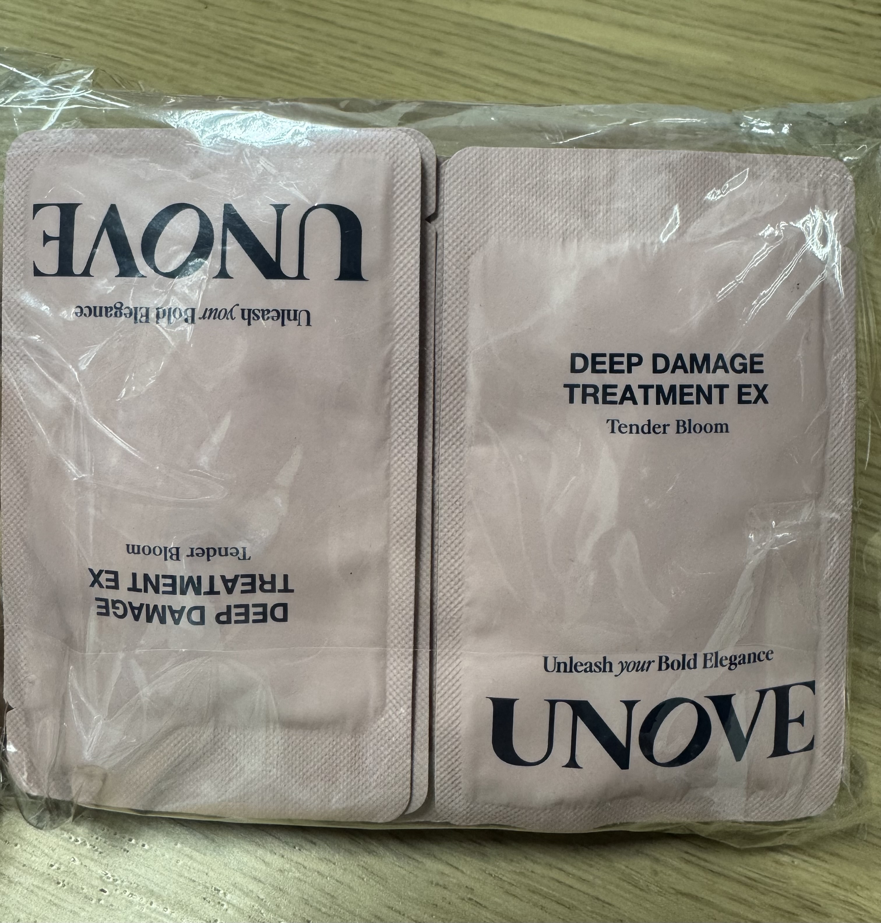 UNOVE深層損傷護理護髮EX 蛋白質修護髮膜 一套10包100ml*2套起$43/包