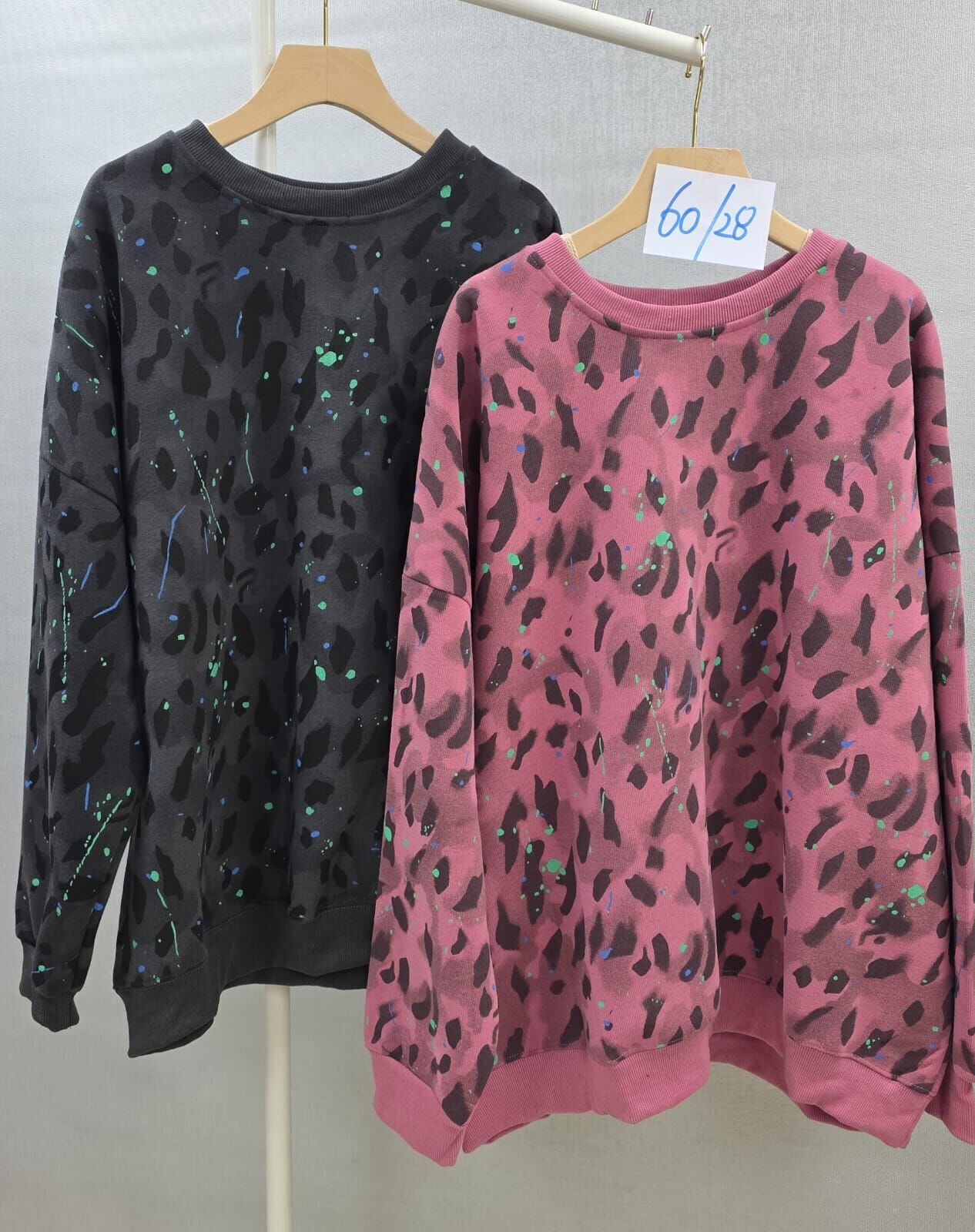 Cf613  豹紋圍衣   胸60  長28