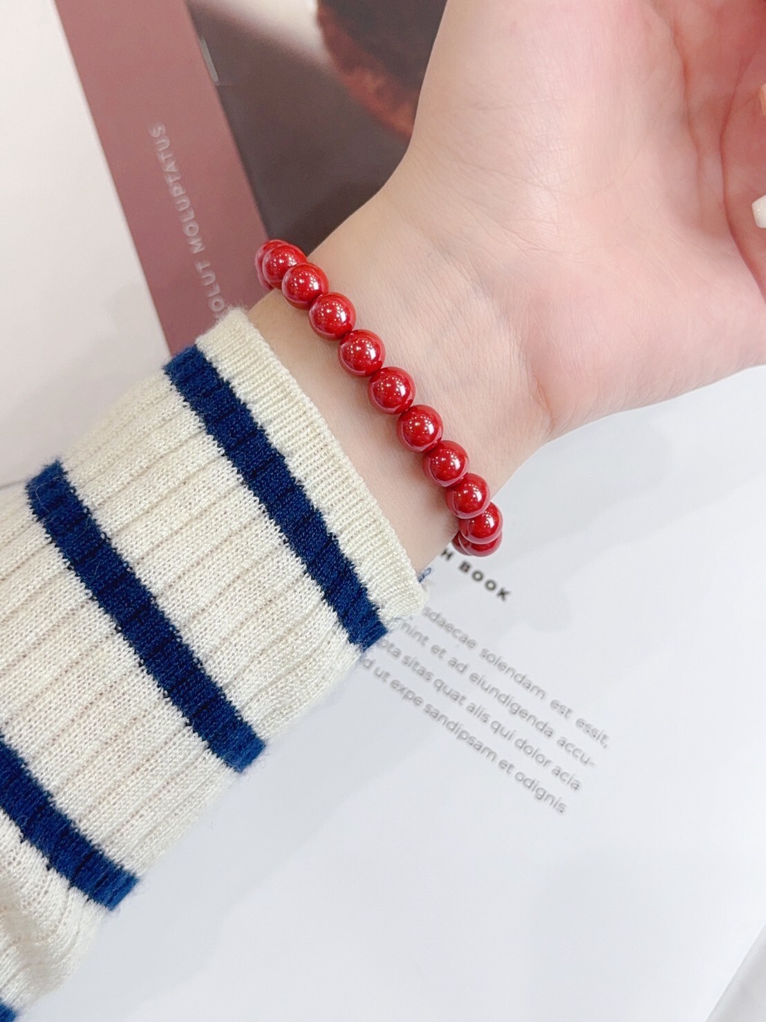 8mm帝王硃砂手串